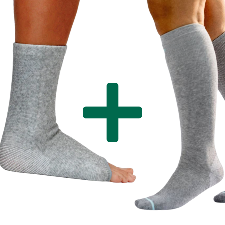 3-Pack Anti-Fatigue Bamboo Compression Sock Sleeve/Knee High