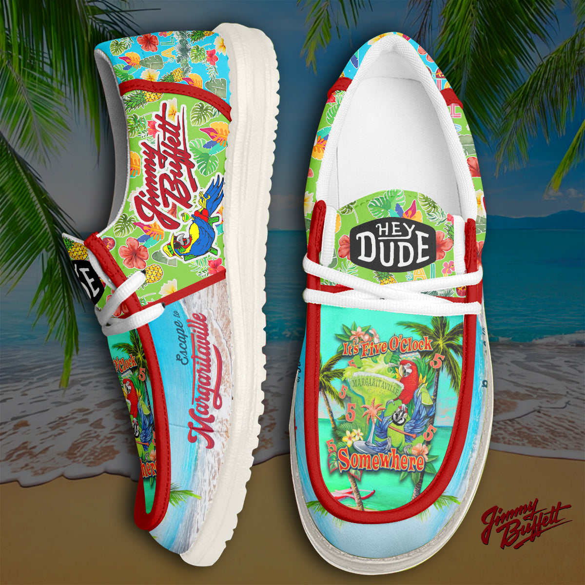 Jimmy Buffett Lace Up Loafers 2026