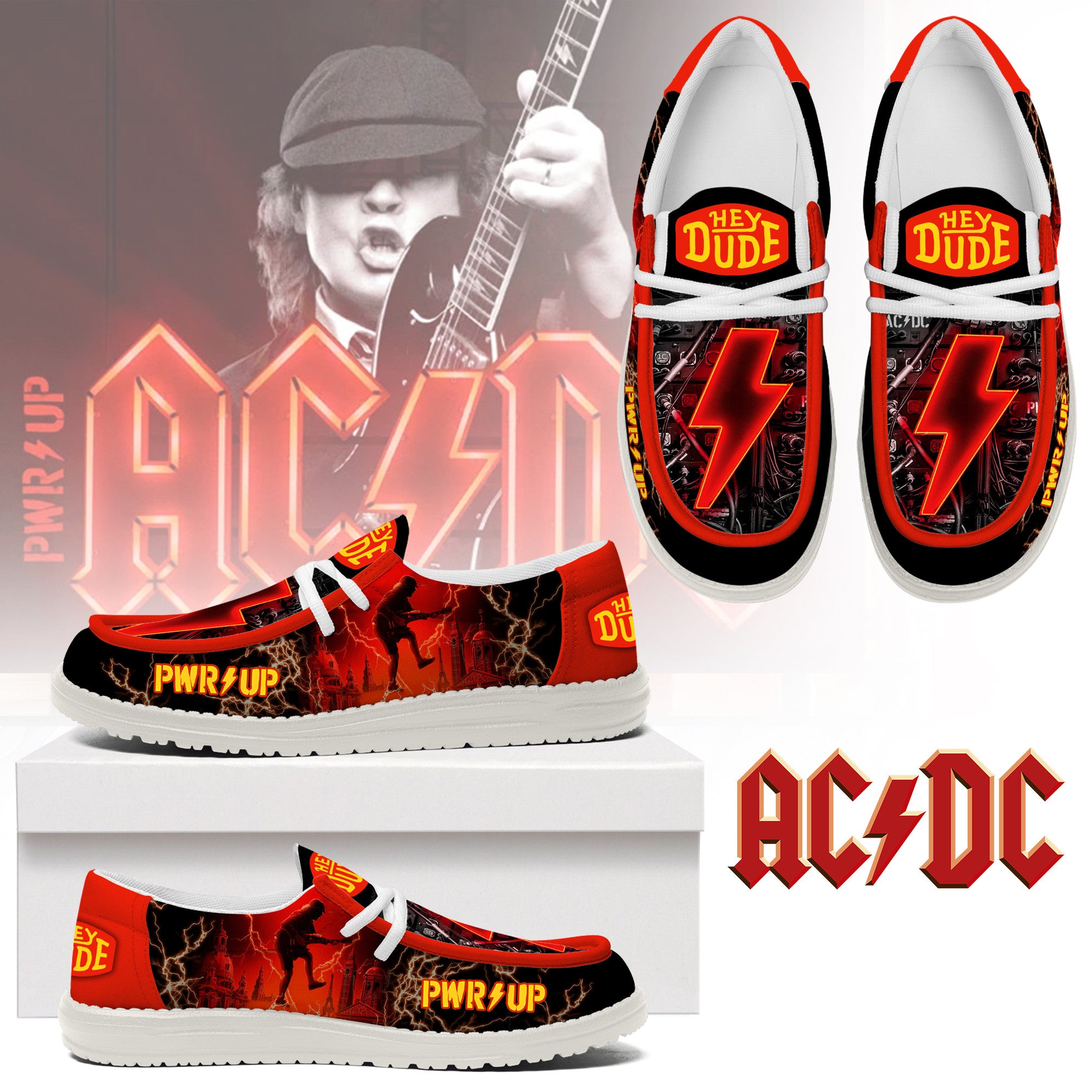 AC/DC Lace Up Loafers 2026
