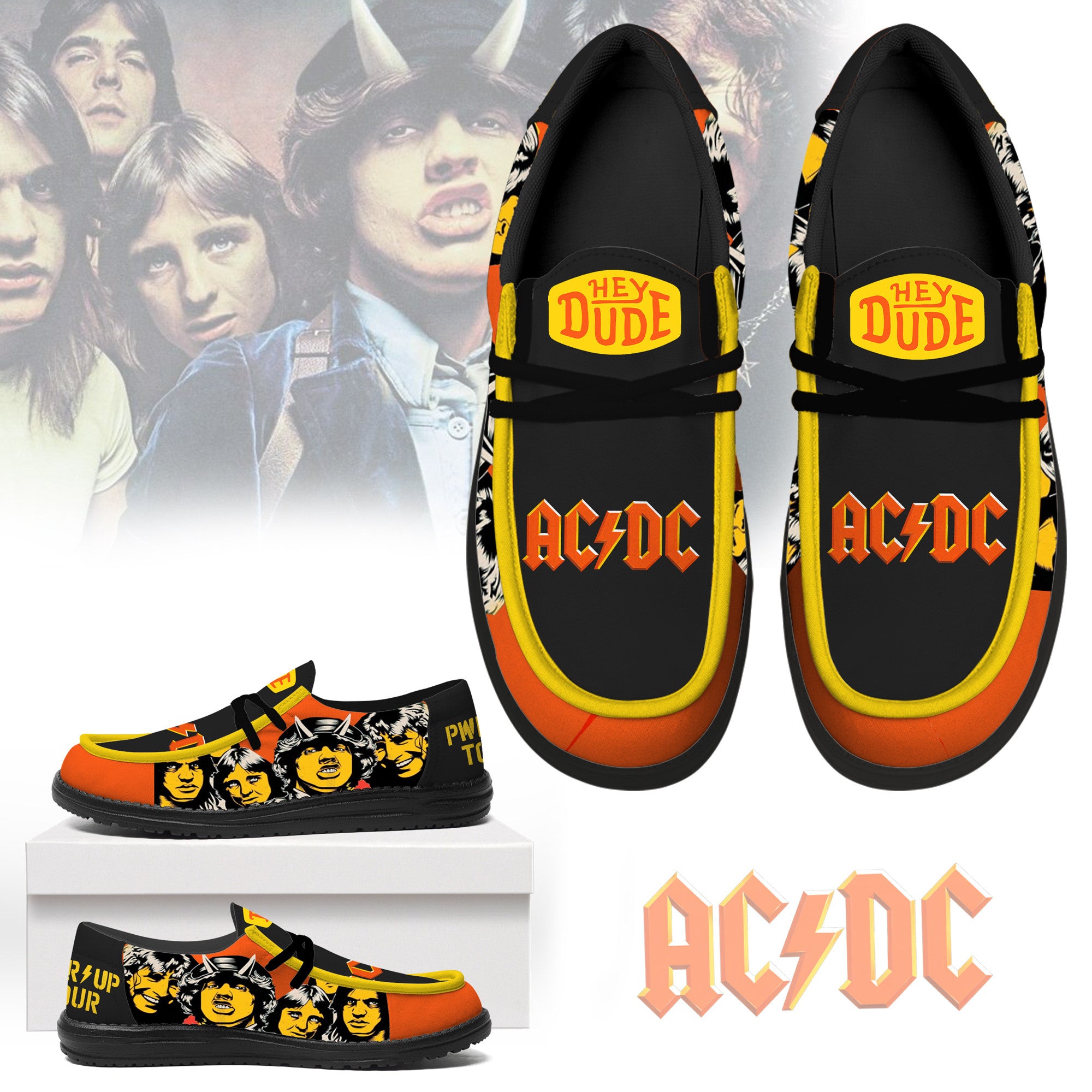 AC/DC Lace Up Loafers 2026