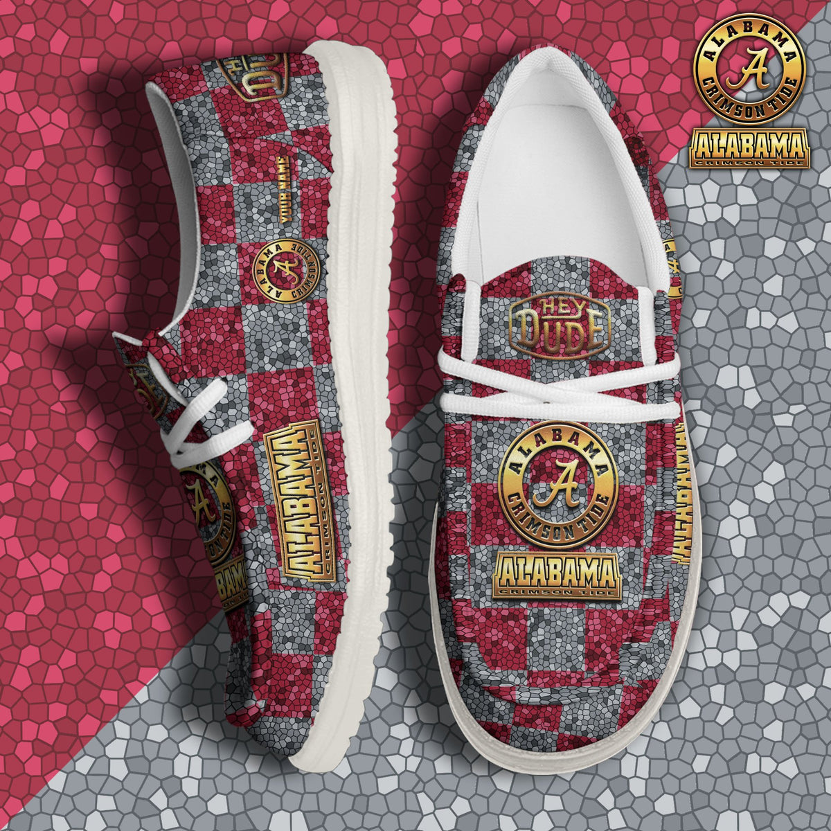 Alabama Crimson Tide Lace Up Loafers 2026