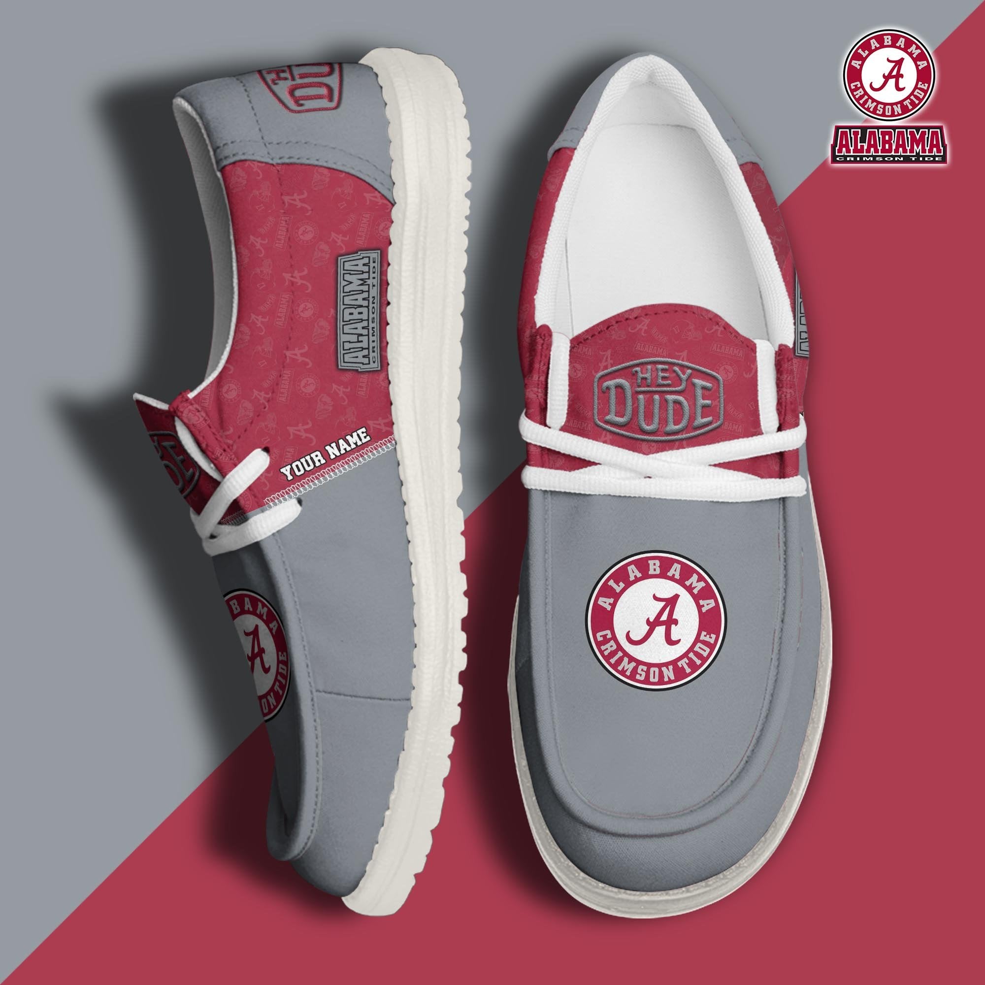 Alabama Crimson Tide Lace Up Loafers 2026