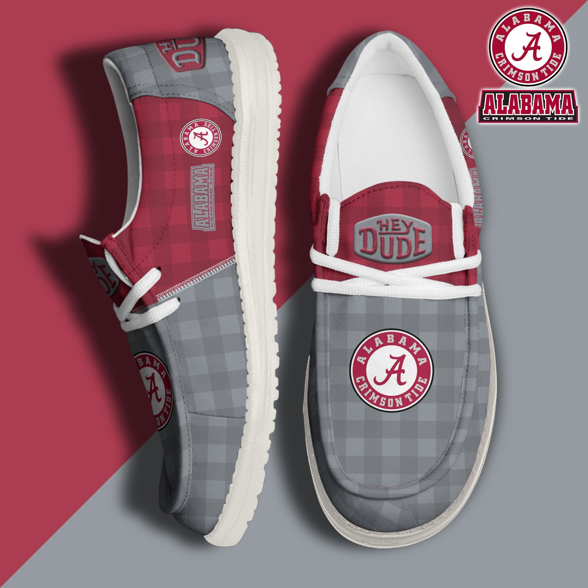 Alabama Crimson Tide Lace Up Loafers 2026