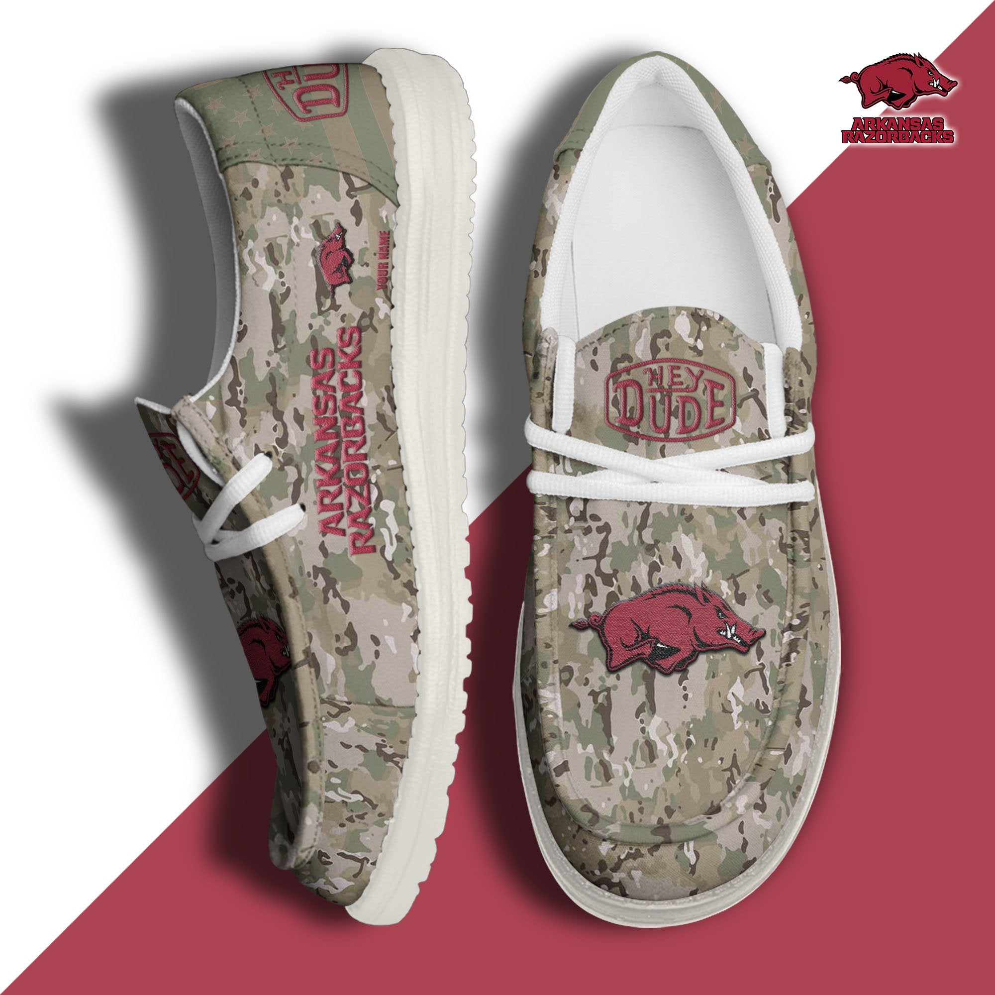 Arkansas Razorbacks Lace Up Loafers 2026