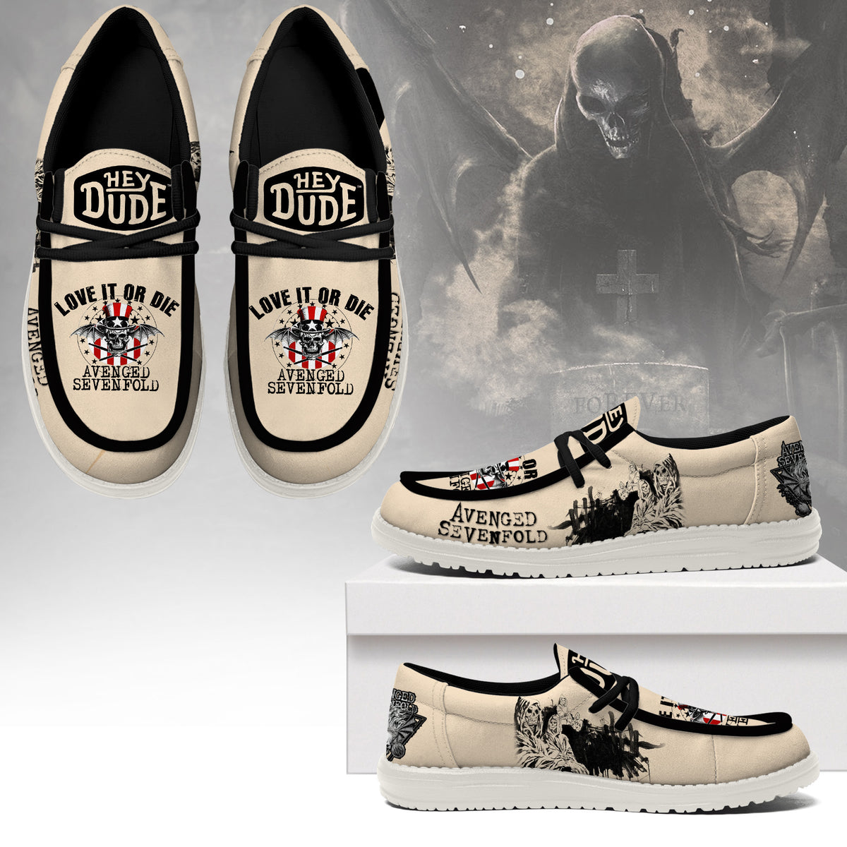 Avenged Sevenfold Lace Up Loafers 2026