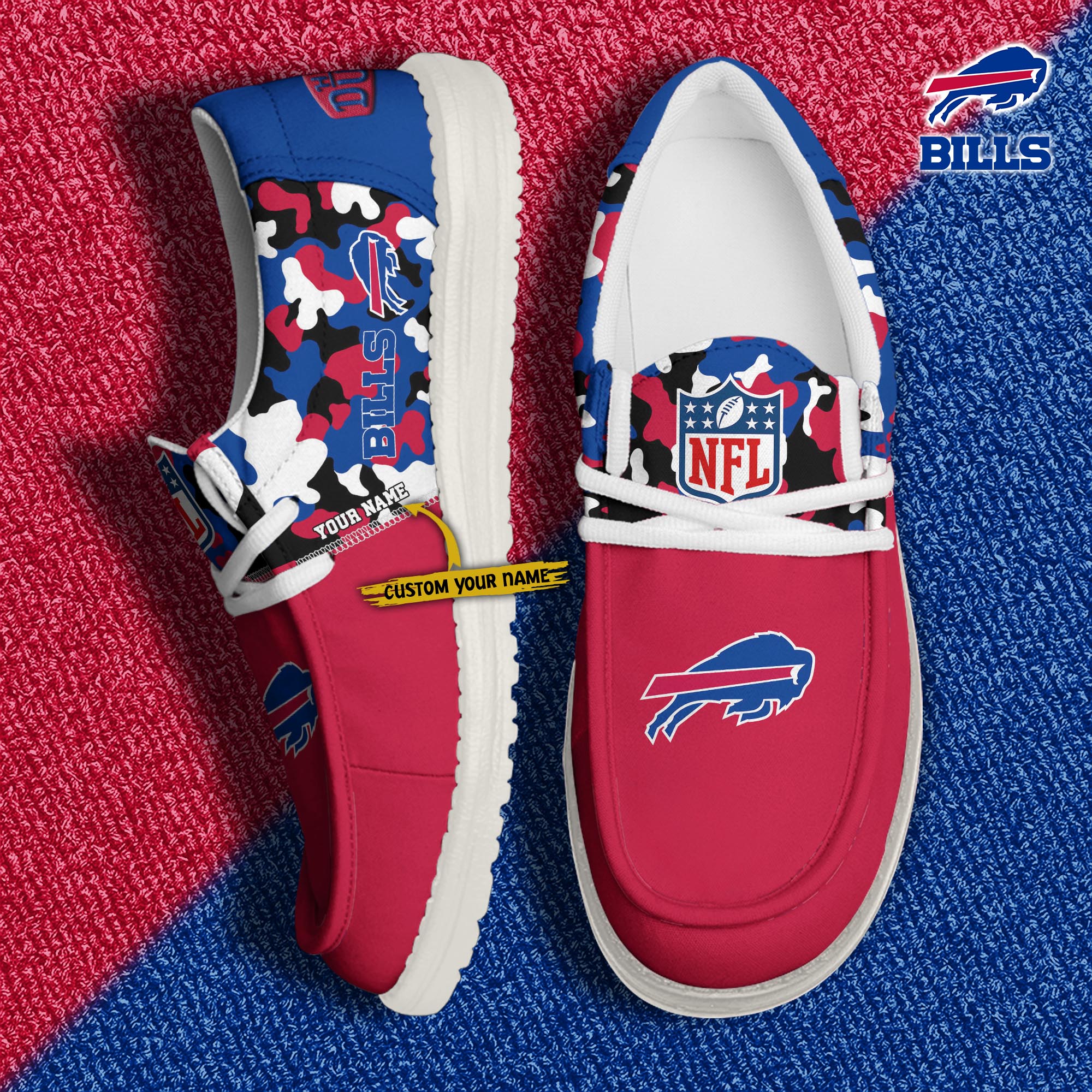 Buffalo Bills Lace Up Loafers 2026