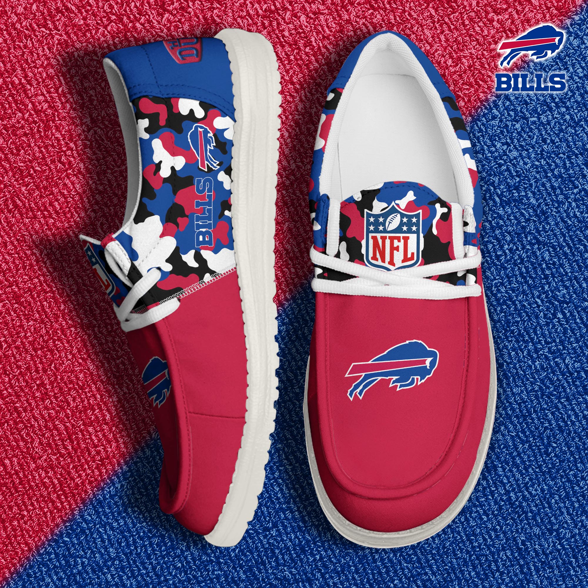 Buffalo Bills Lace Up Loafers 2026