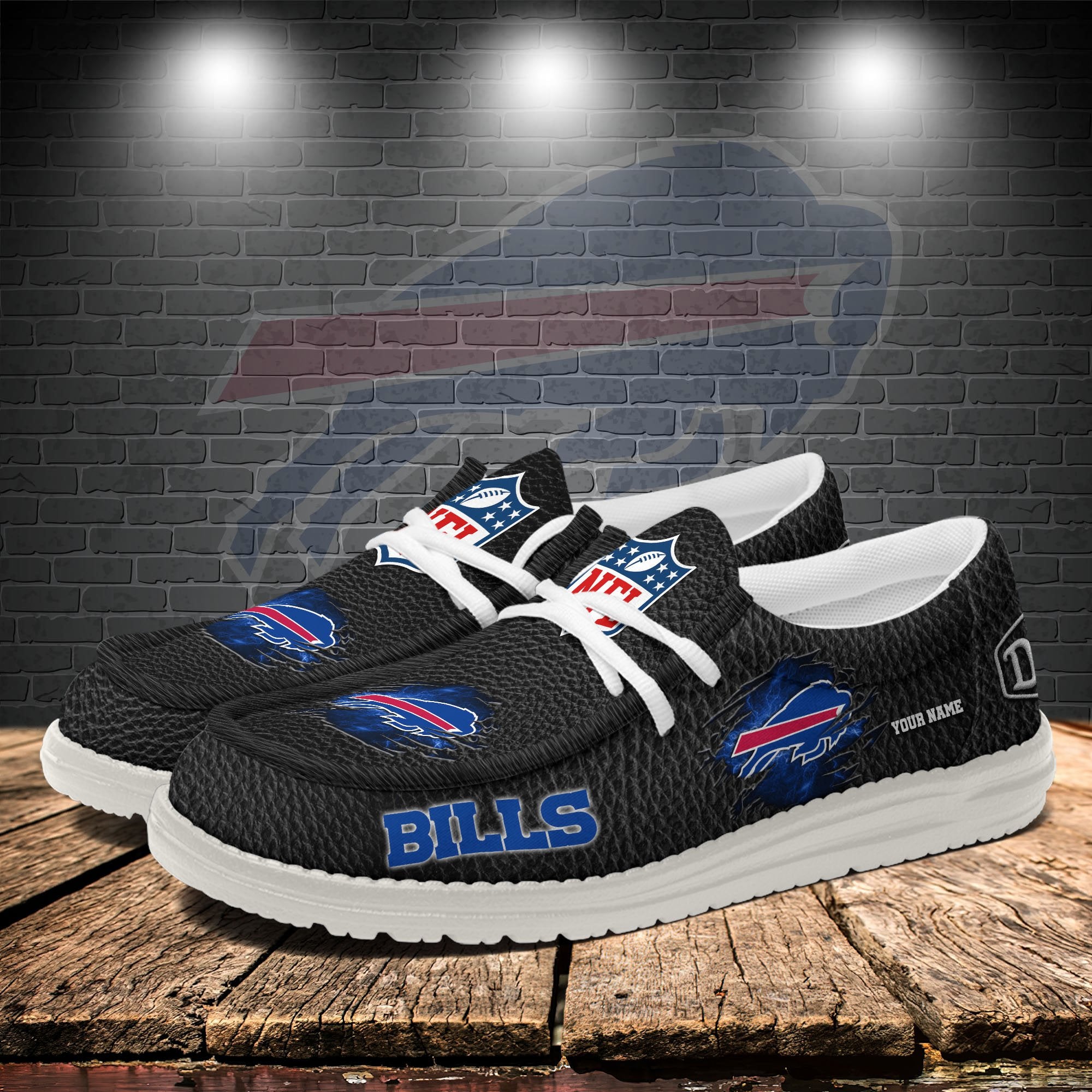 Buffalo Bills Lace Up Loafers 2026
