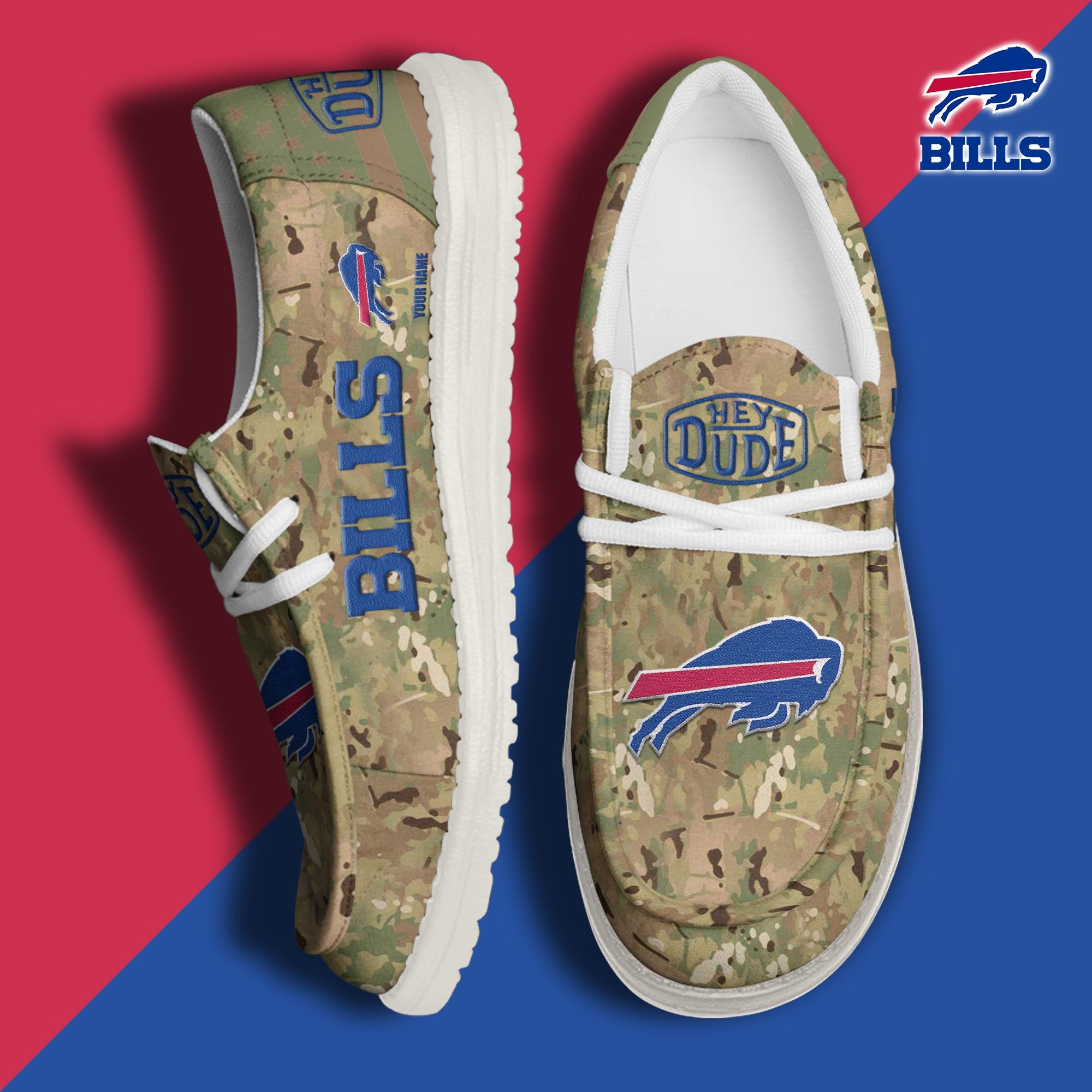 Buffalo Bills Lace Up Loafers 2026