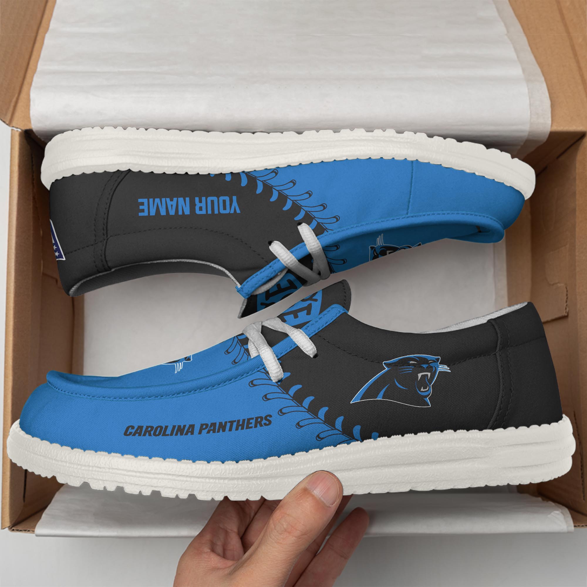 Carolina Panthers Lace Up Loafers 2026