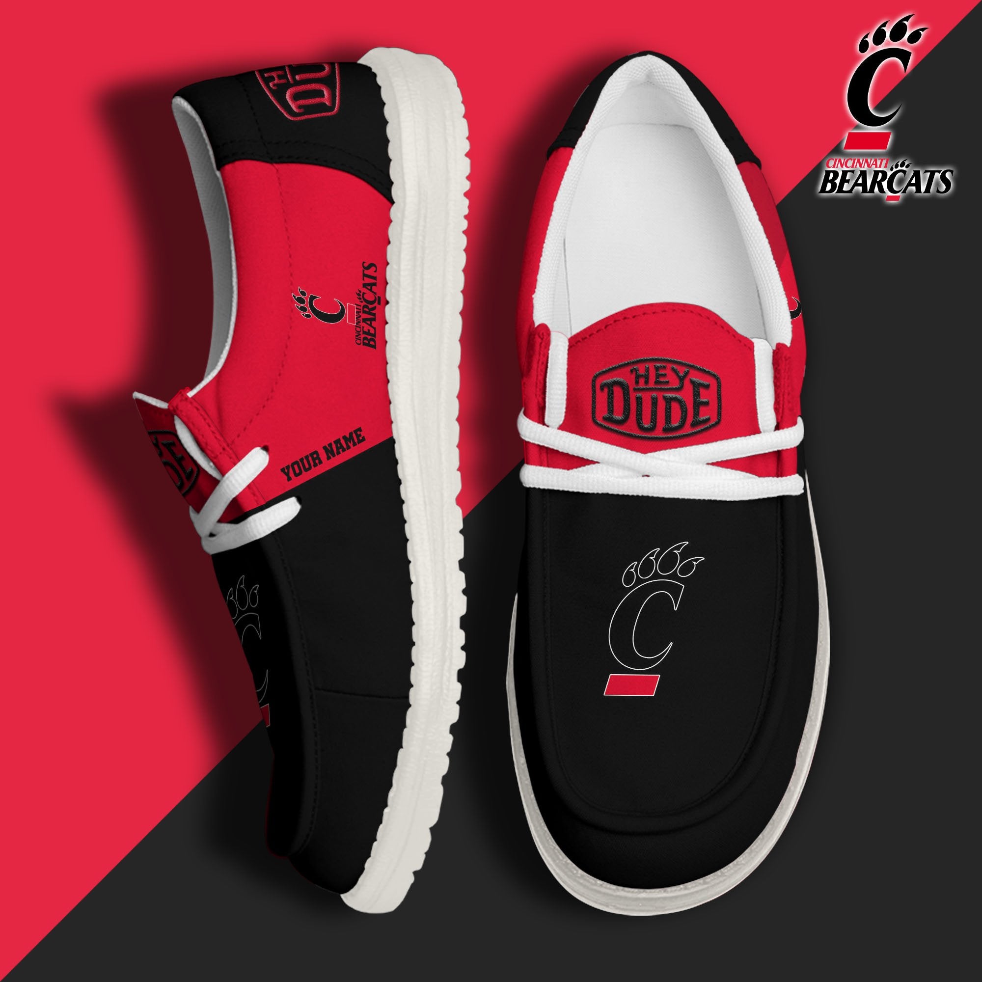 Cincinnati Bearcats Lace Up Loafers 2026