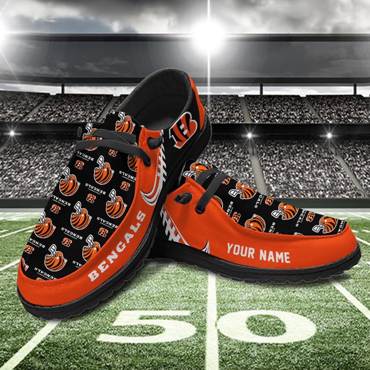 Cincinnati Bengals Lace Up Loafers 2026