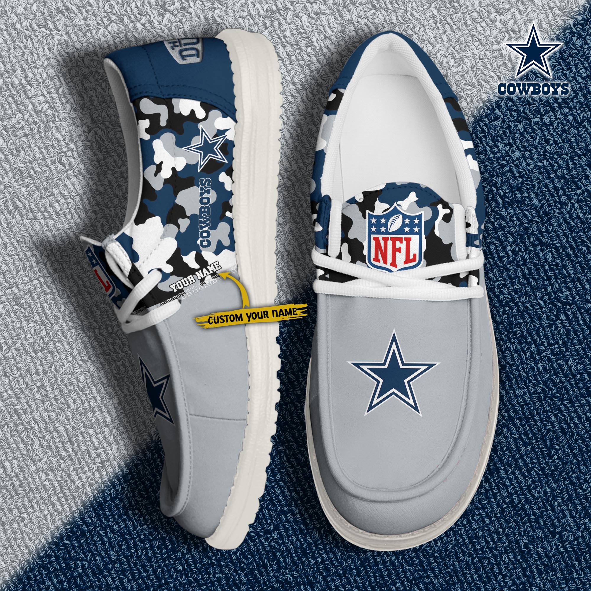 Dallas Cowboys Lace Up Loafers 2026