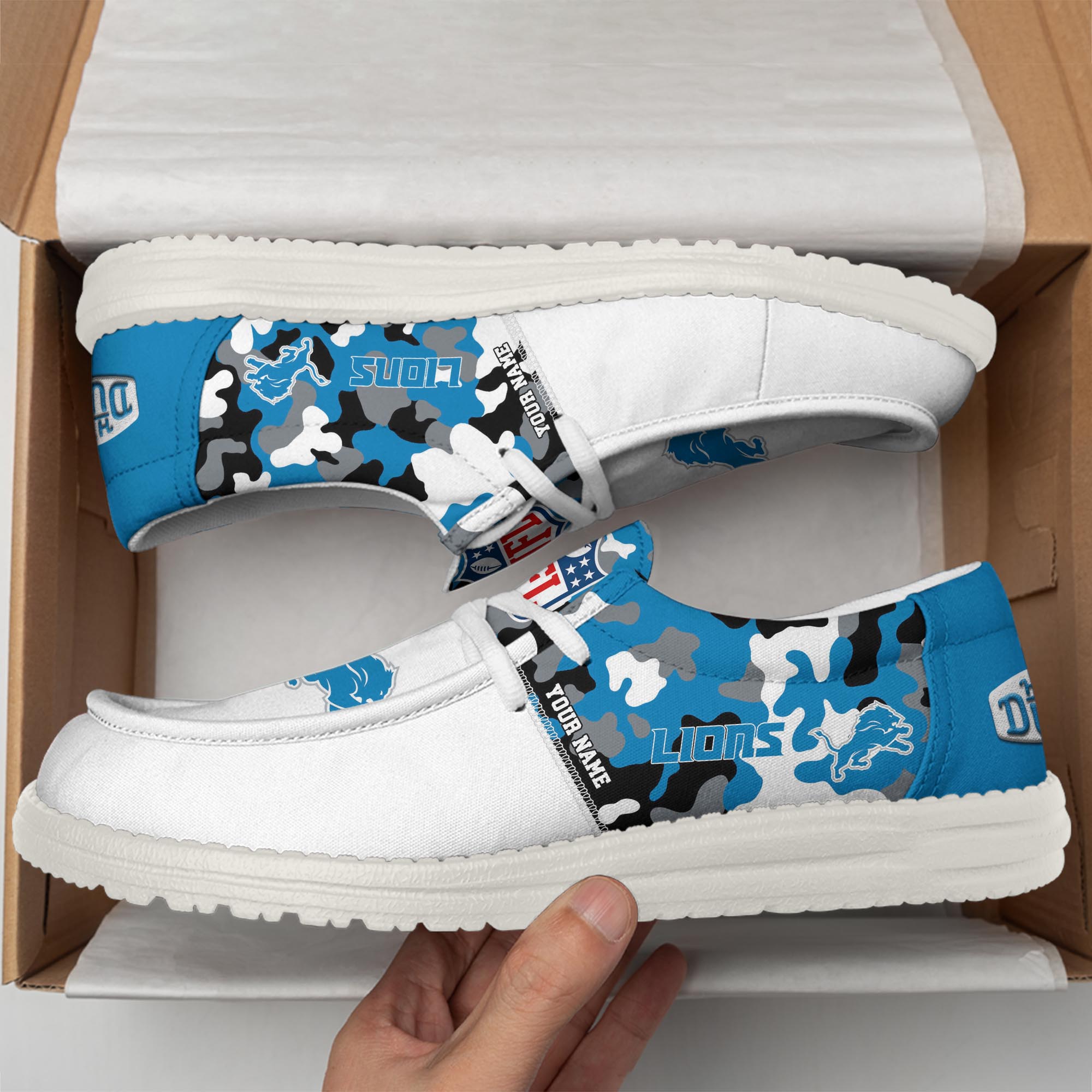 Detroit Lions Lace Up Loafers 2026