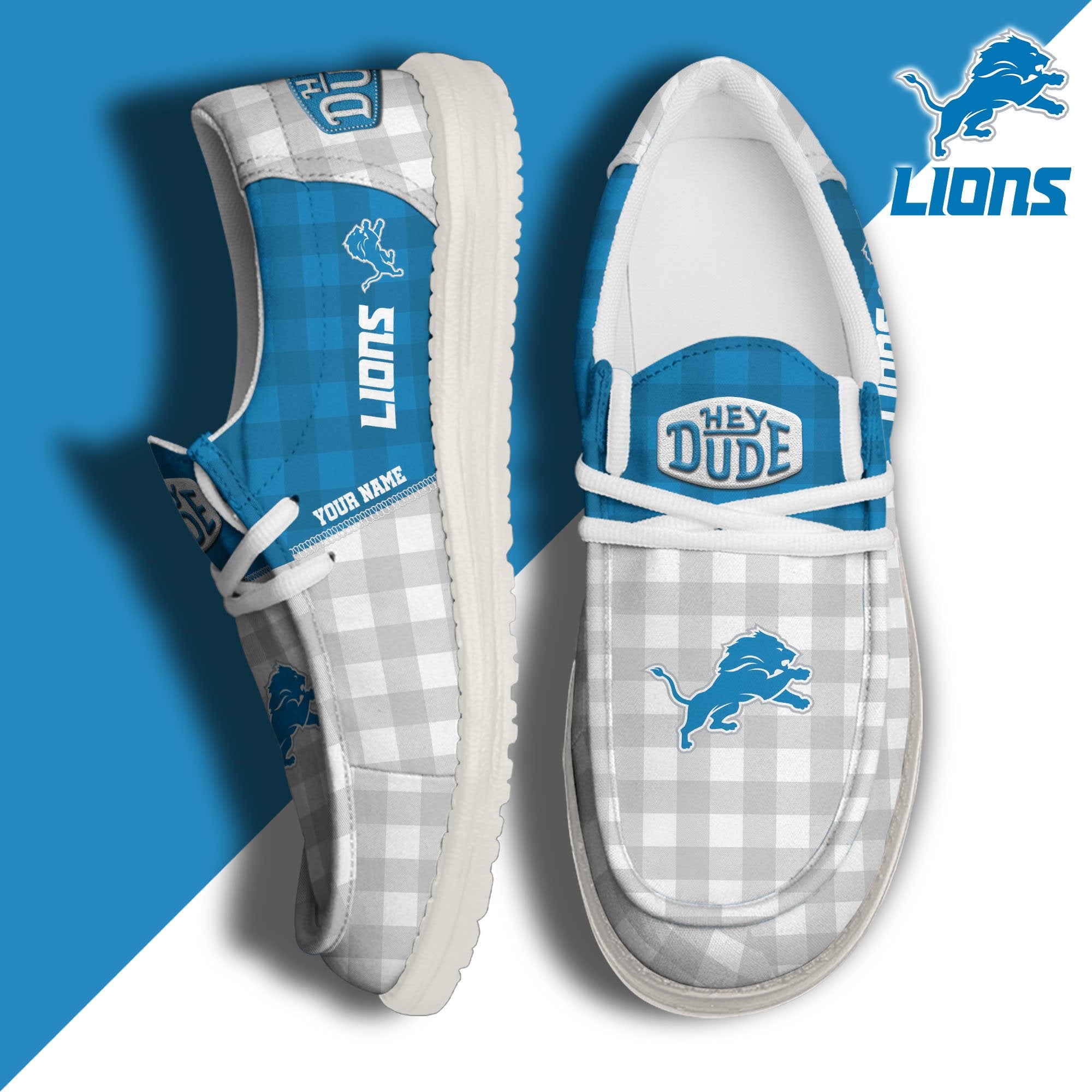 Detroit Lions Lace Up Loafers 2026