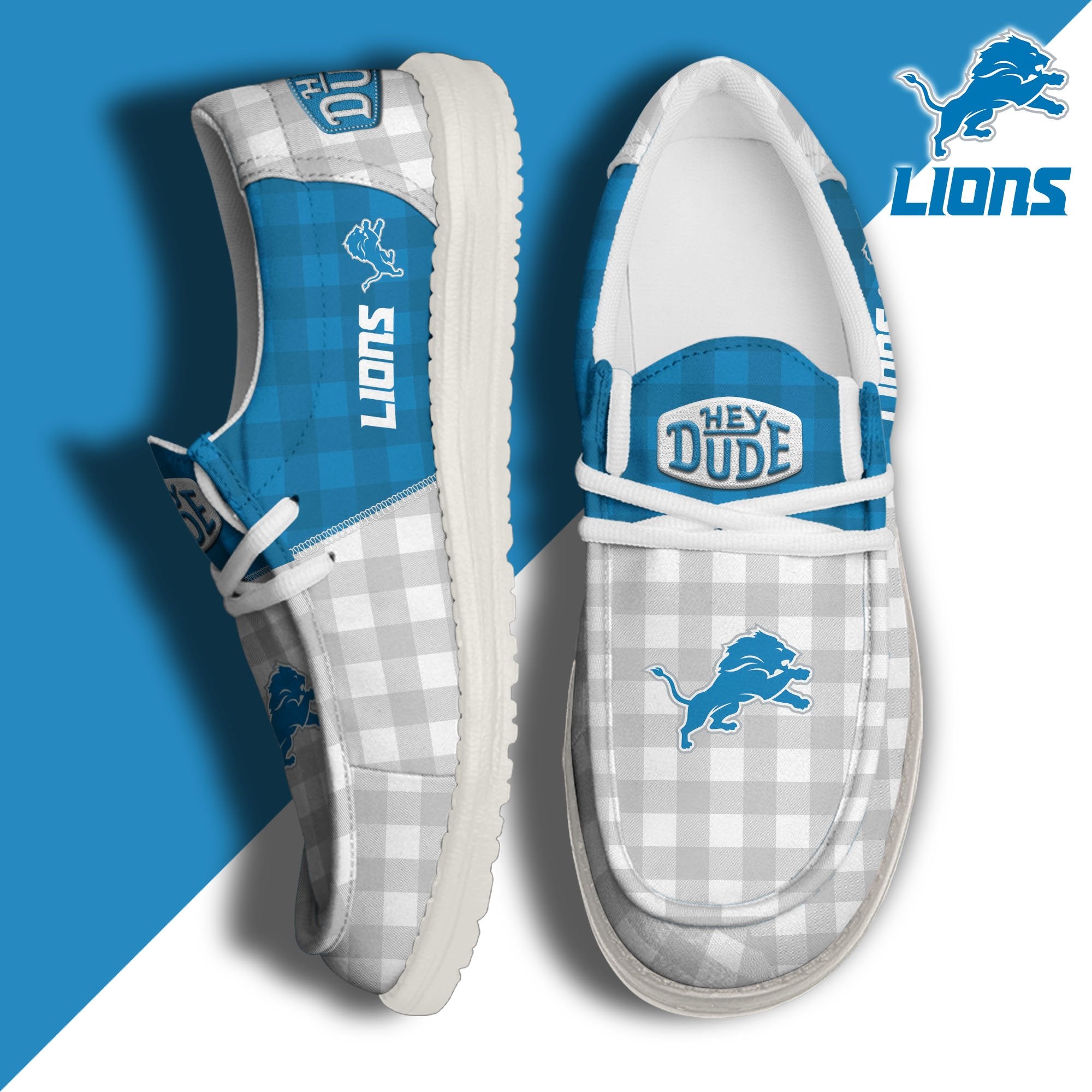 Detroit Lions Lace Up Loafers 2026