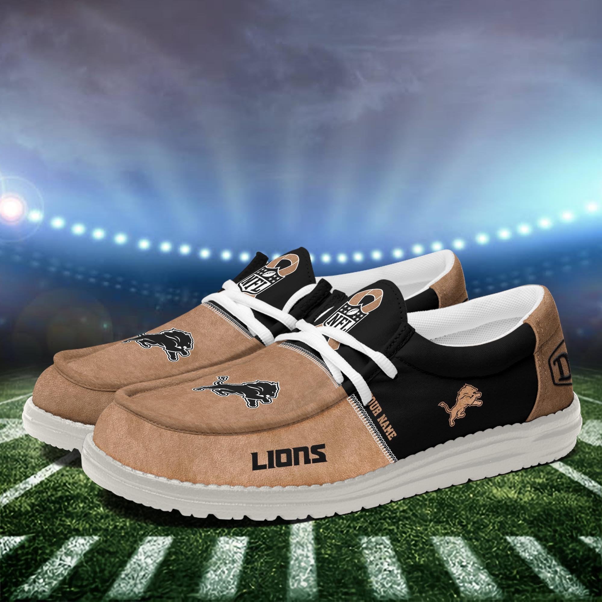 Detroit Lions Lace Up Loafers 2026