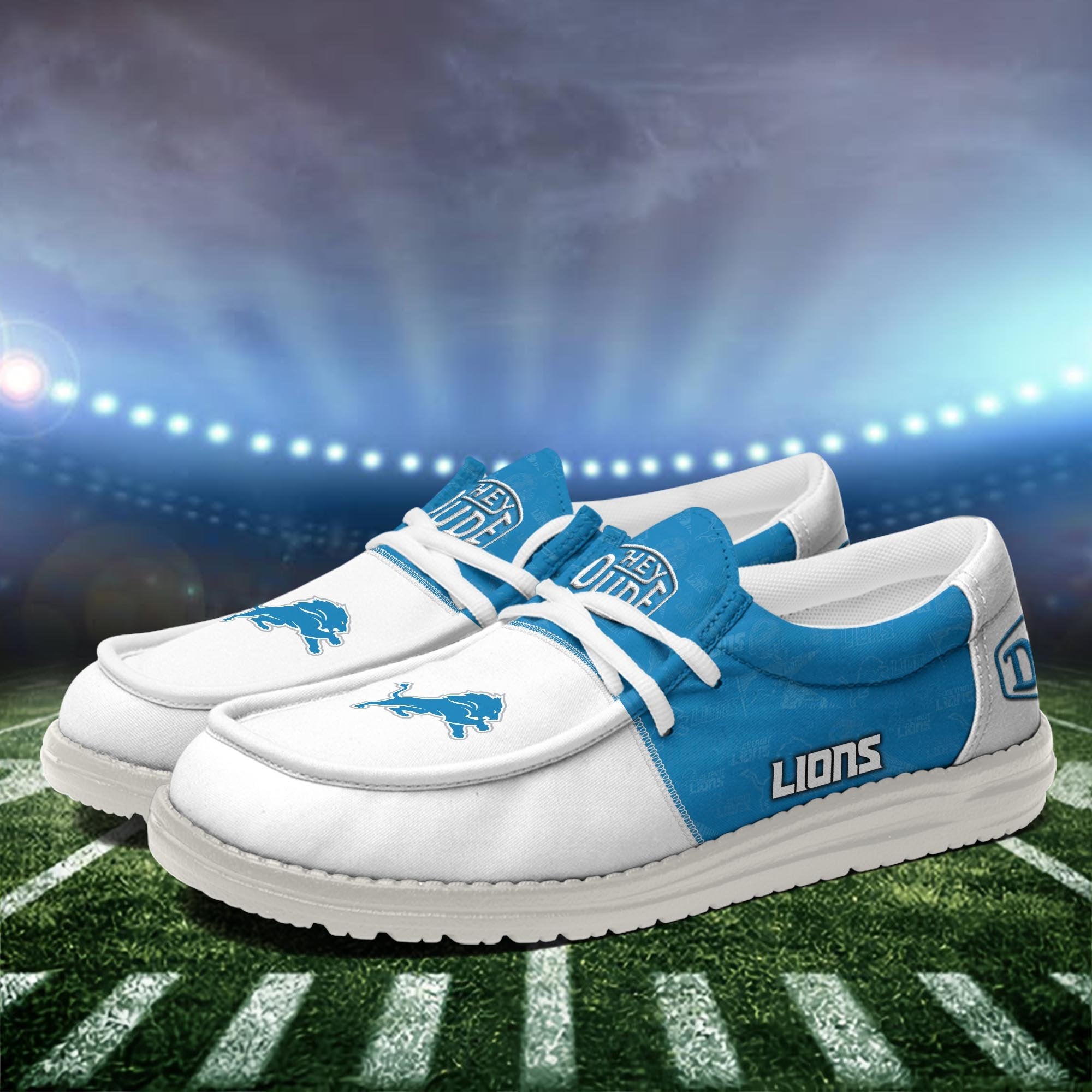 Detroit Lions Lace Up Loafers 2026