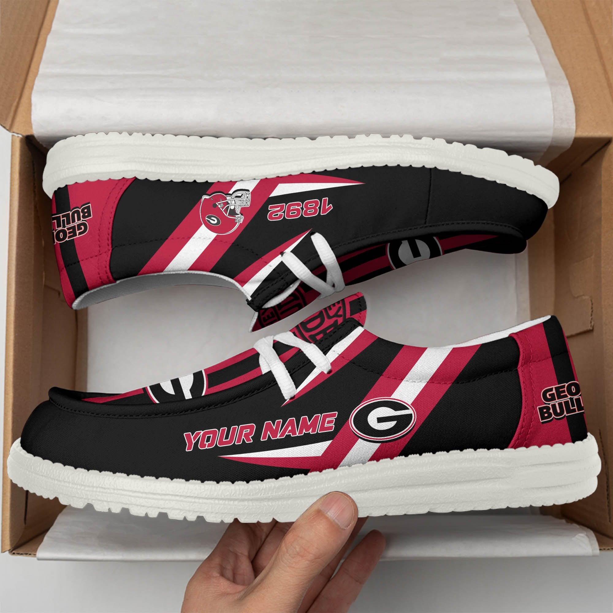 Georgia Bulldogs Lace Up Loafers 2026