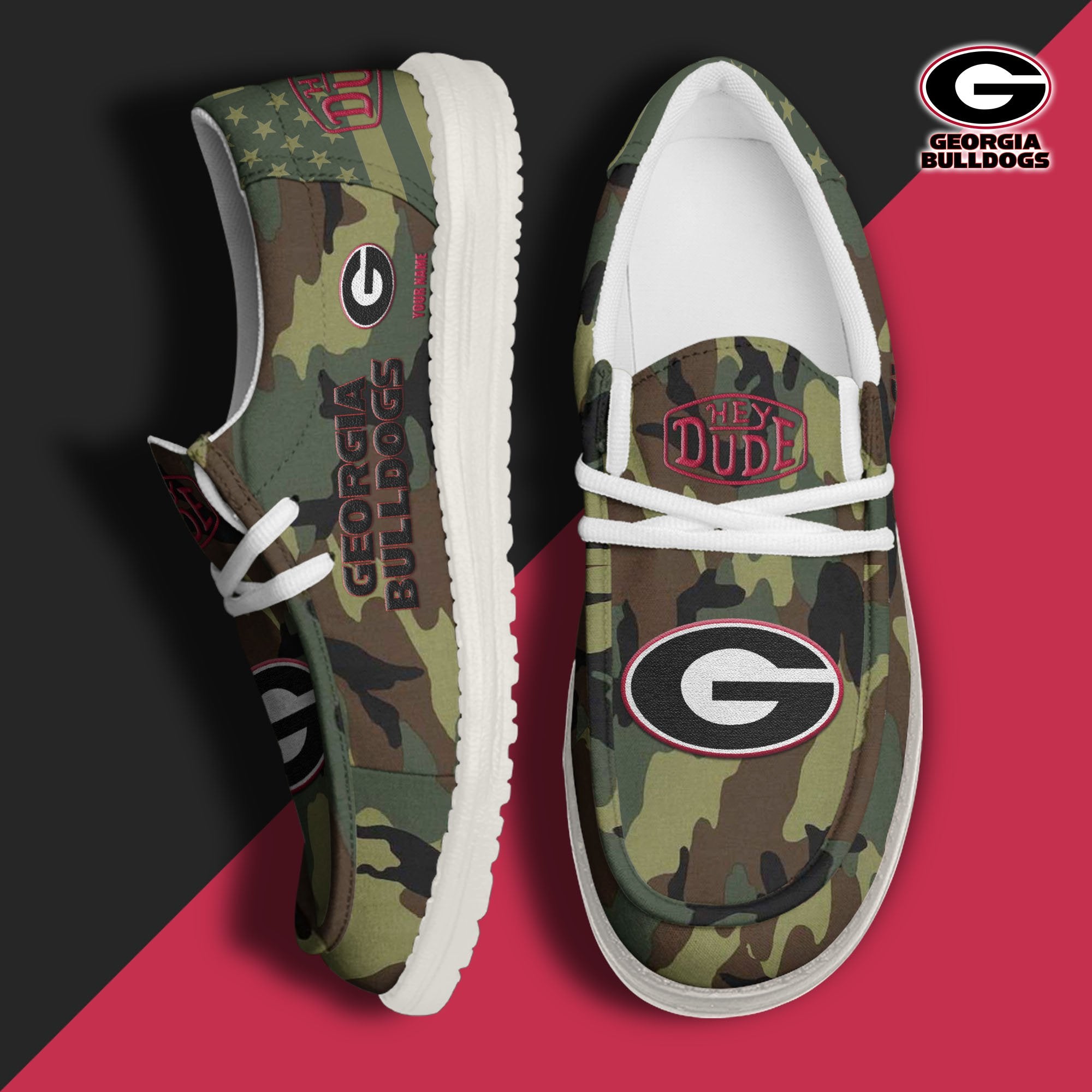 Georgia Bulldogs Lace Up Loafers 2026