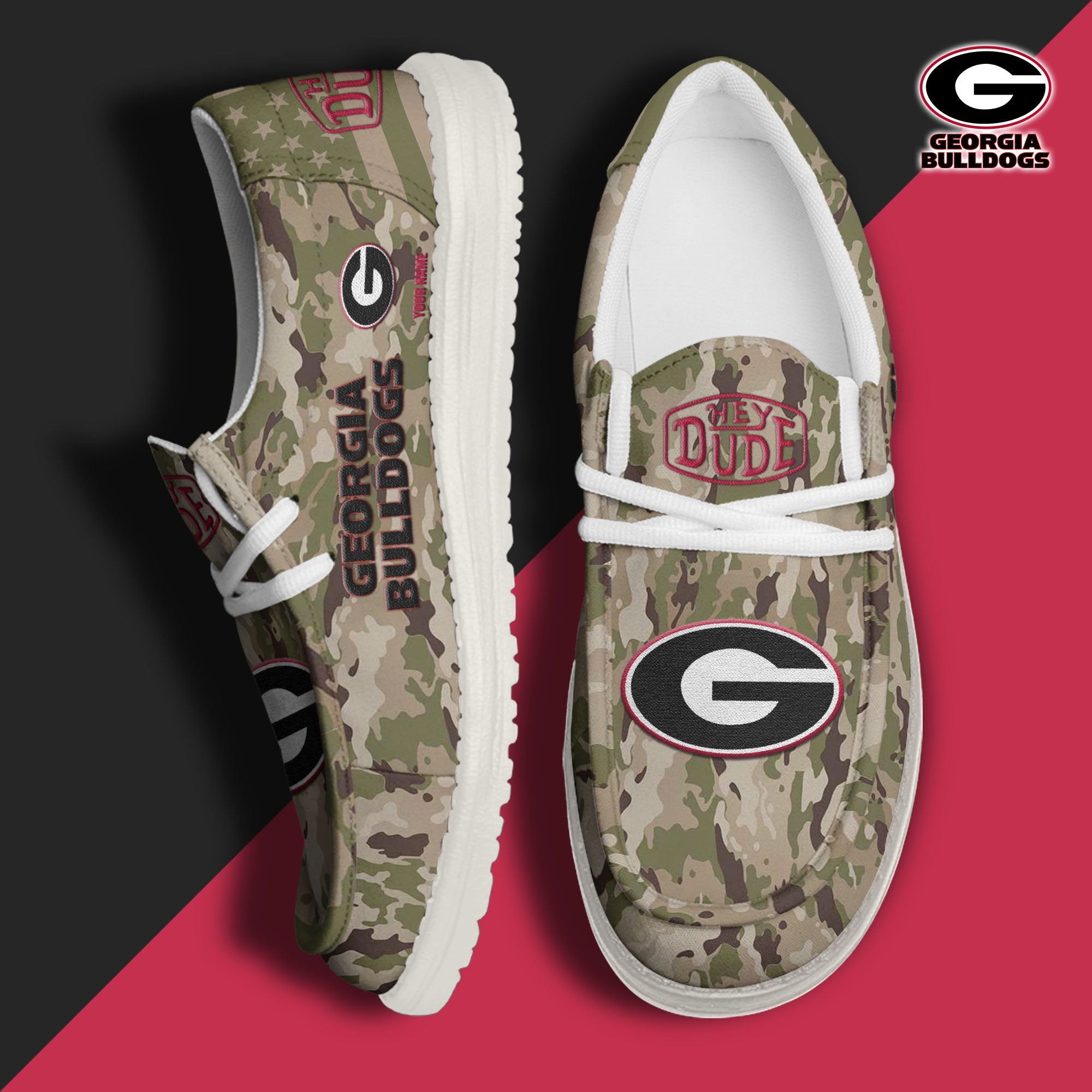 Georgia Bulldogs Lace Up Loafers 2026