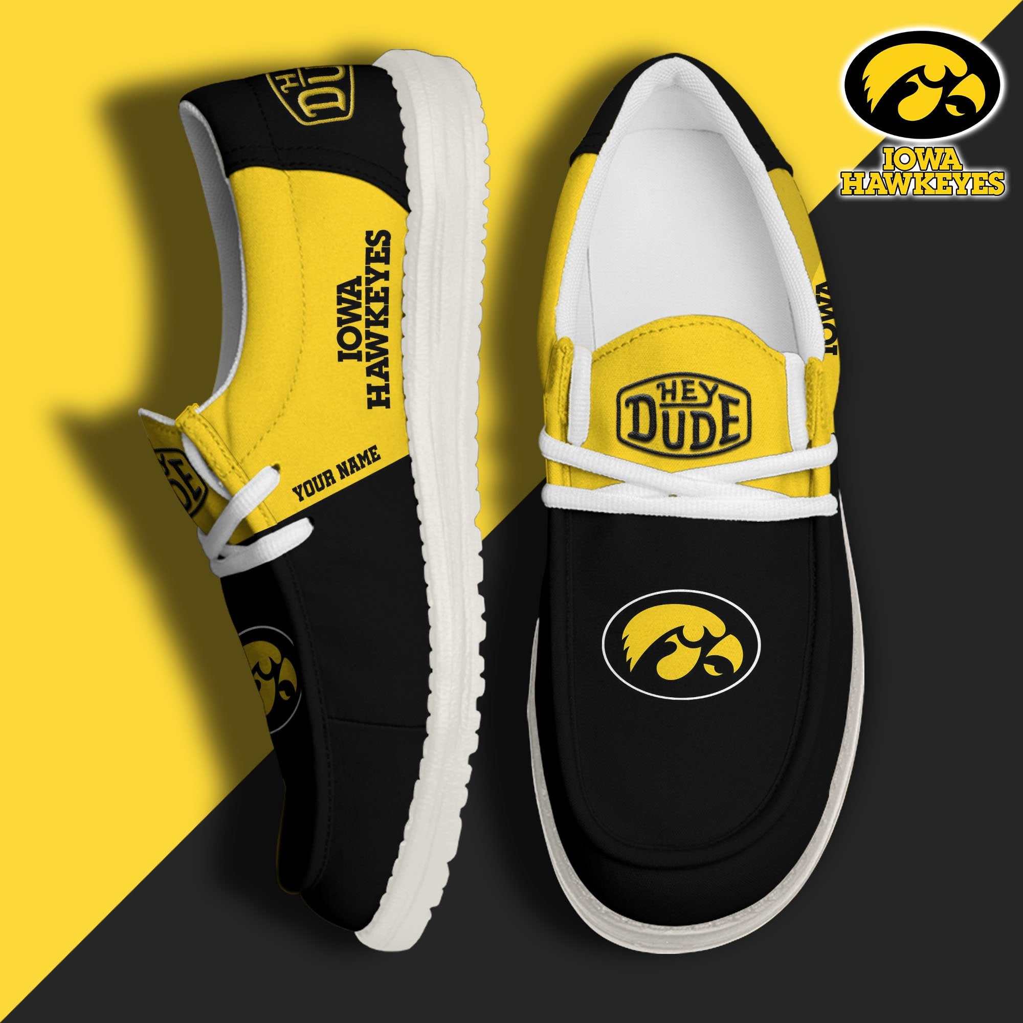 Iowa Hawkeyes Lace Up Loafers 2026