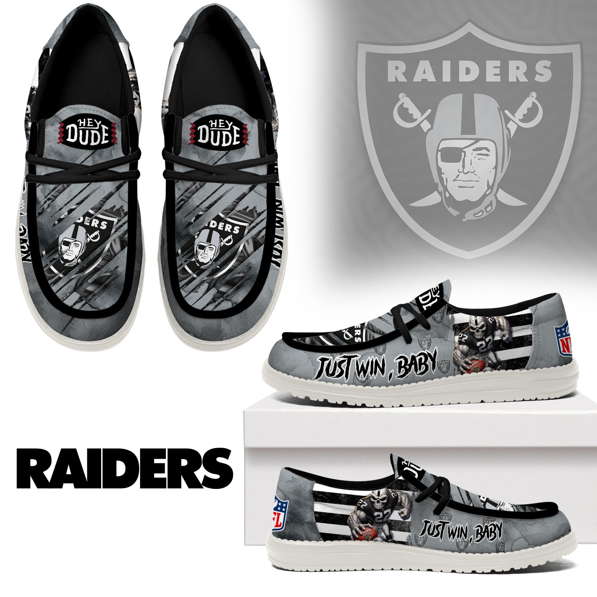 Las Vegas Raiders Lace Up Loafers 2026