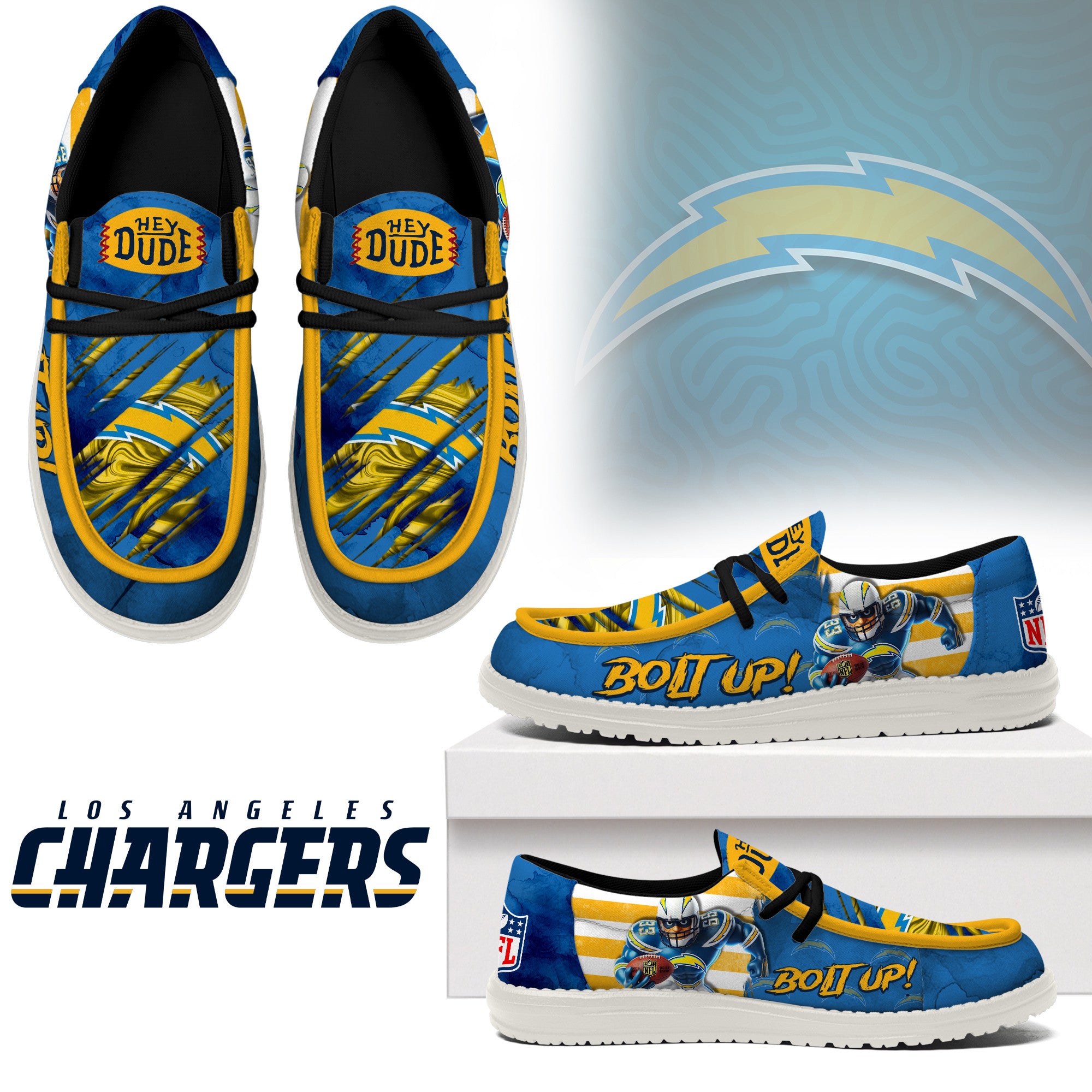 Los Angeles Chargers Lace Up Loafers 2026