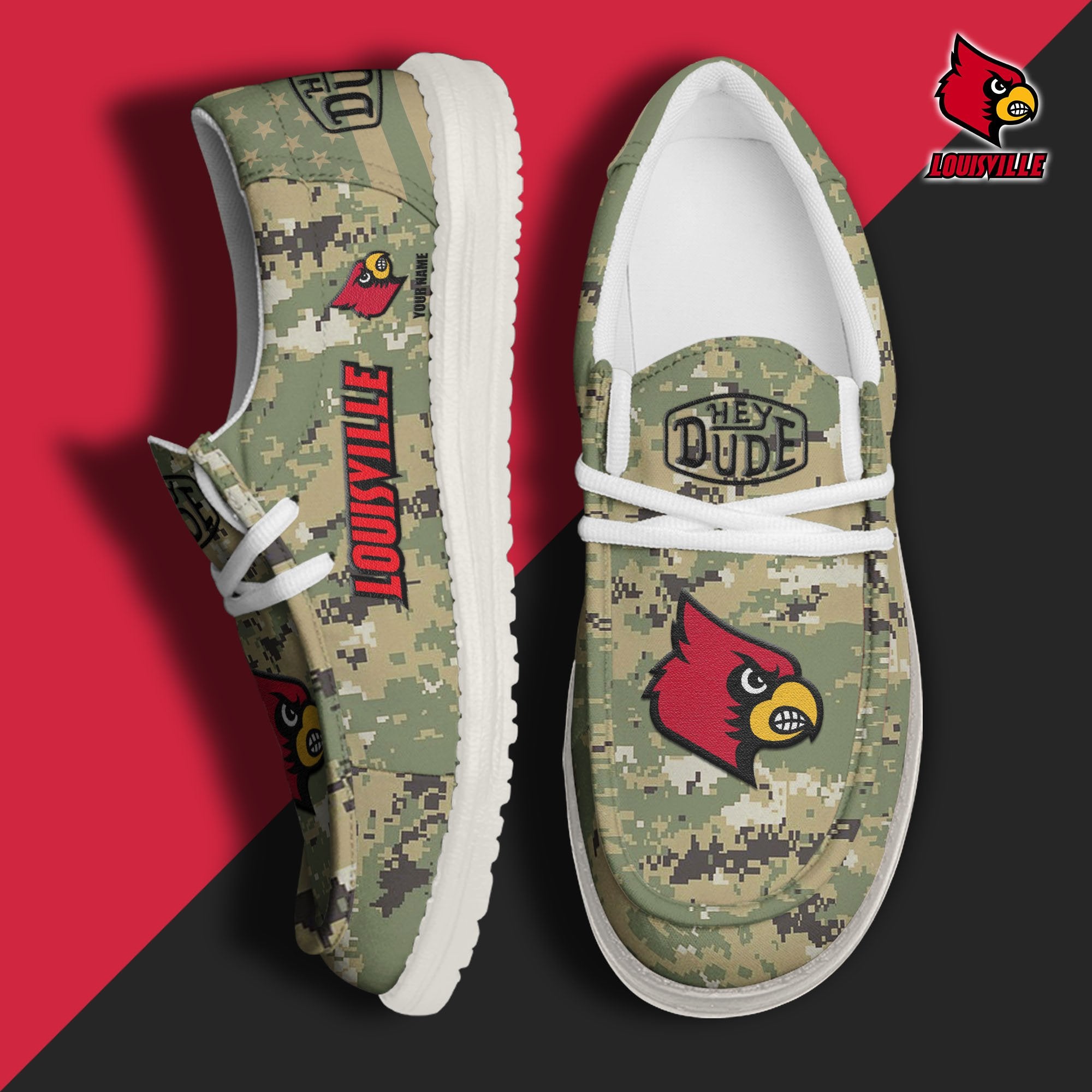 Louisville Cardinals Lace Up Loafers 2026
