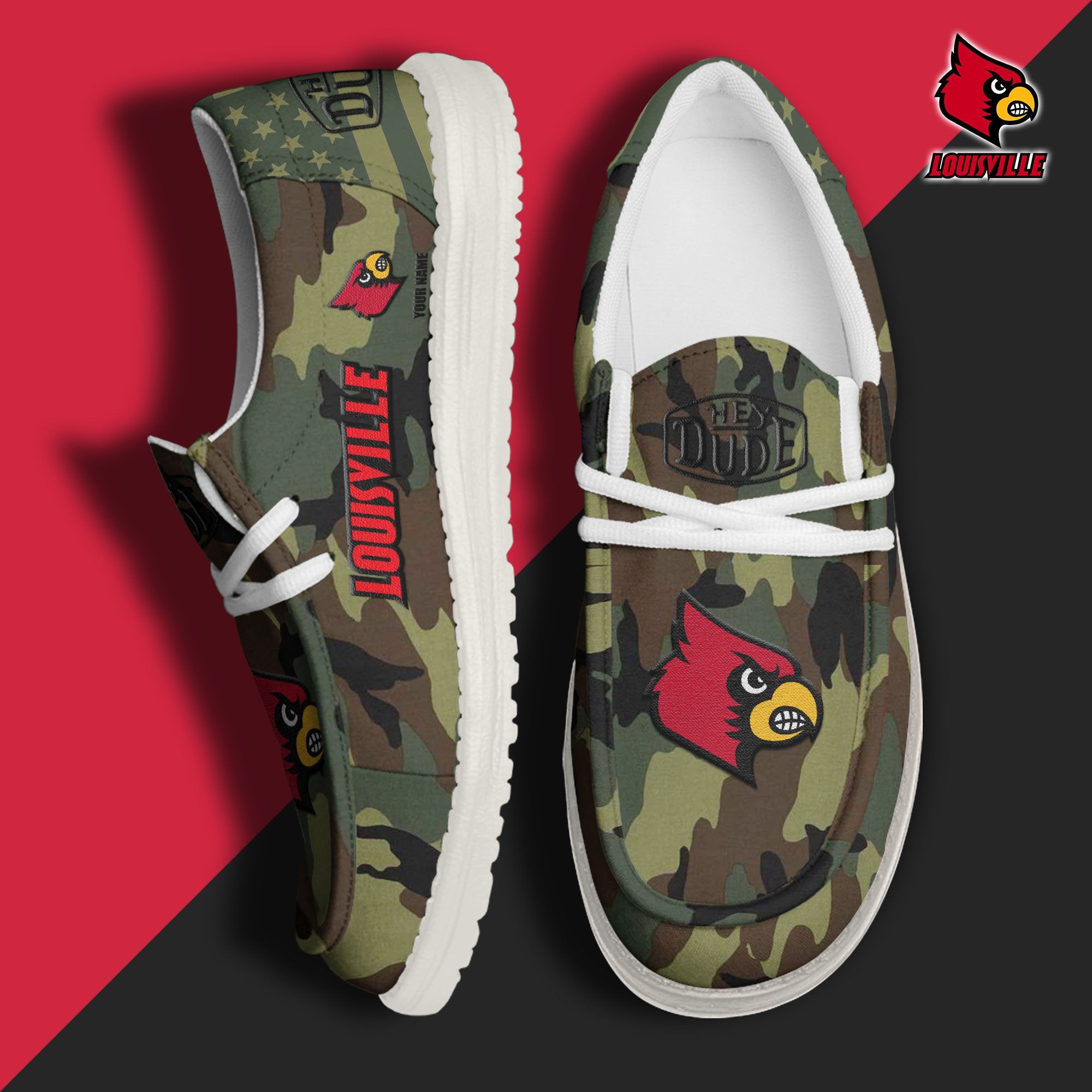 Louisville Cardinals Lace Up Loafers 2026