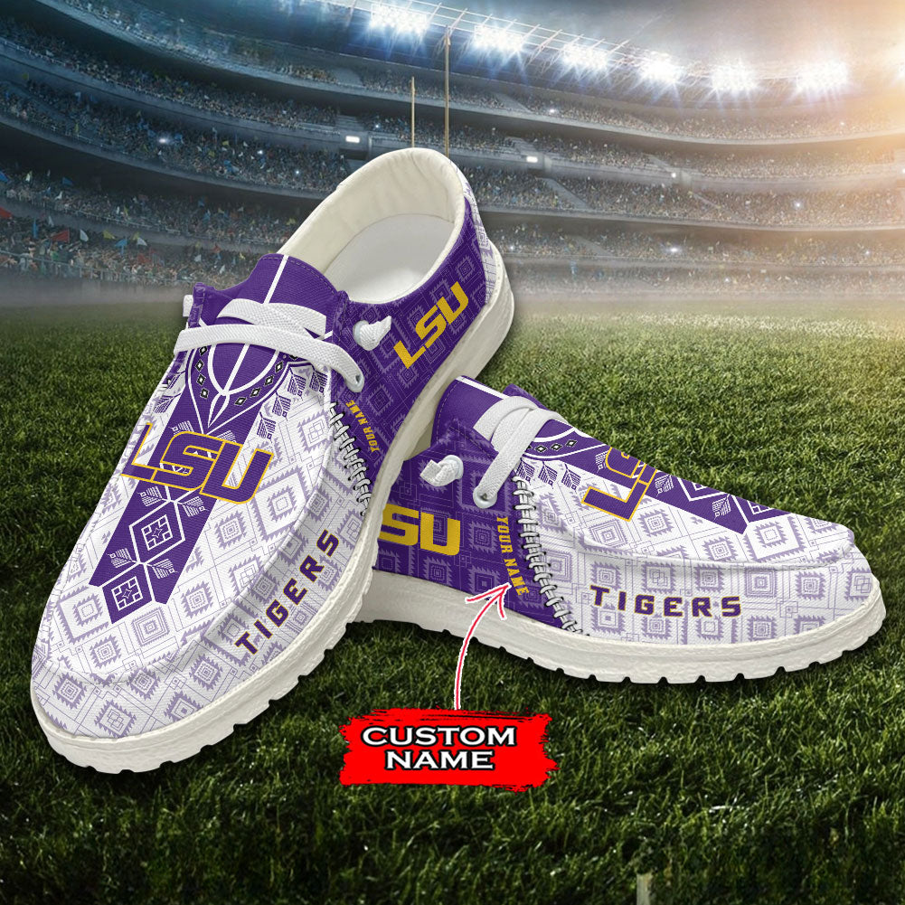 LSU Tigers Lace Up Loafers 2026