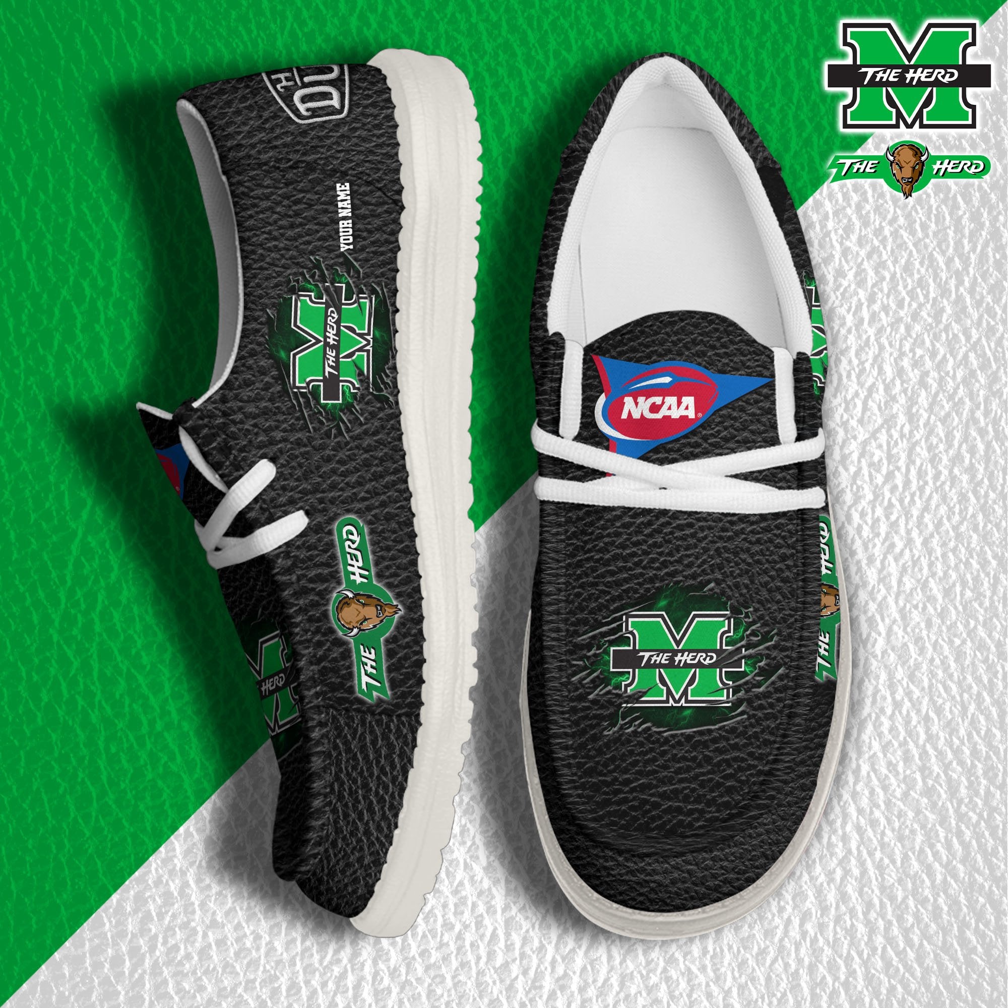 Marshall Thundering Herd Lace Up Loafers 2026
