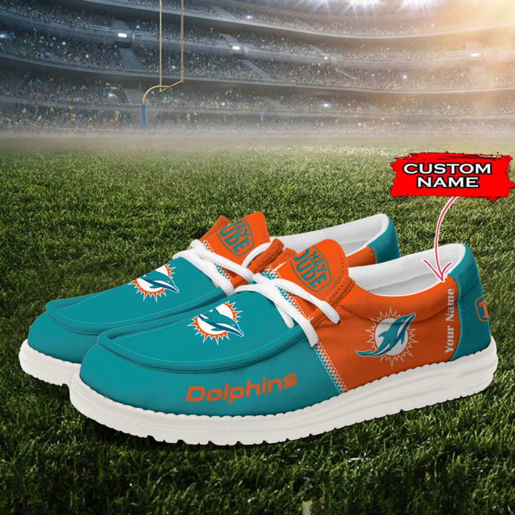 Miami Dolphins Lace Up Loafers 2026