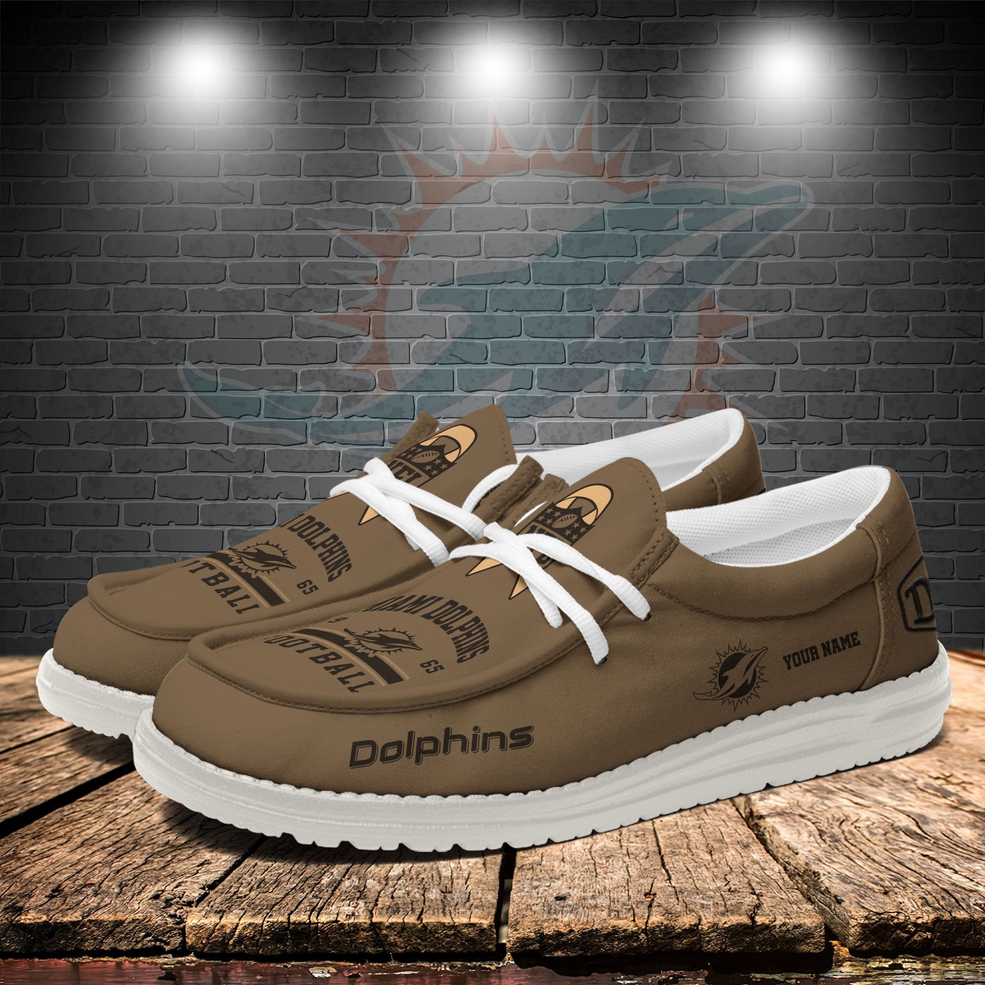 Miami Dolphins Lace Up Loafers 2026