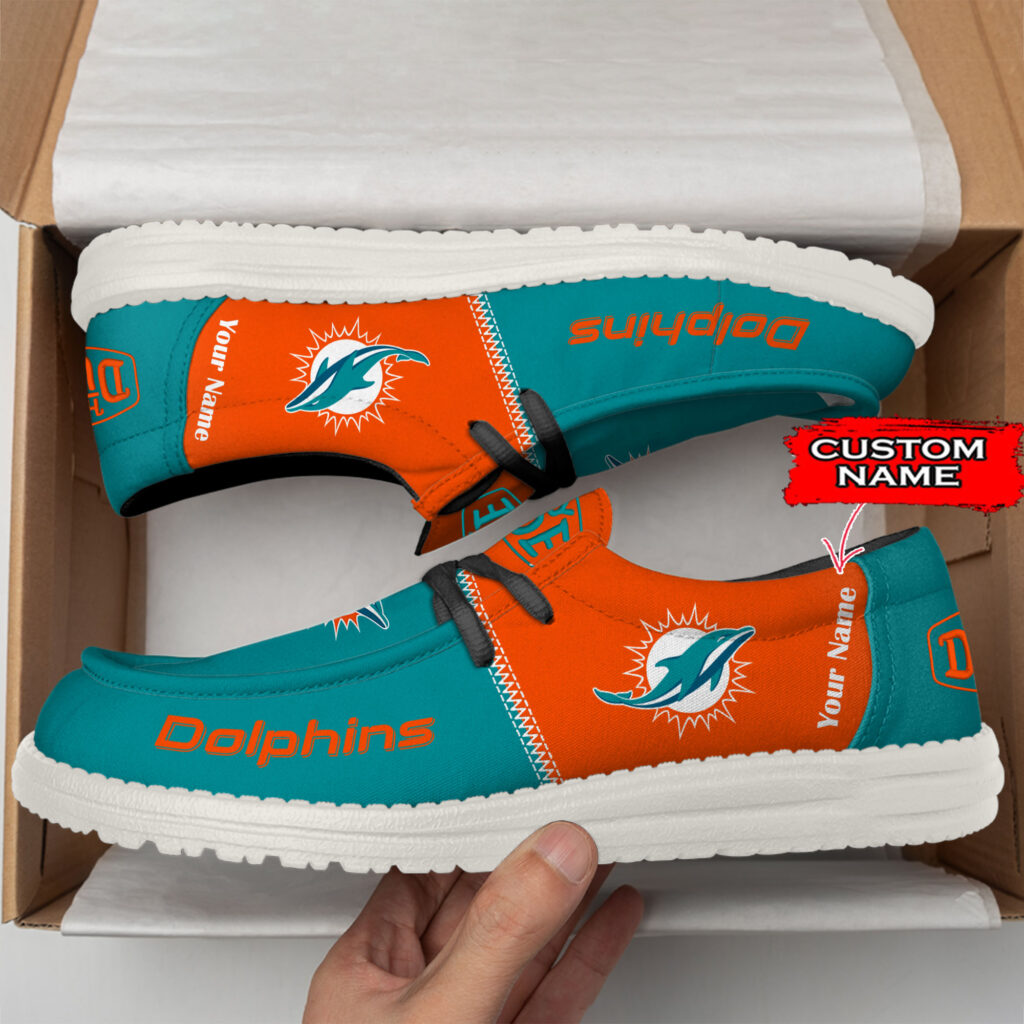 Miami Dolphins Lace Up Loafers 2026