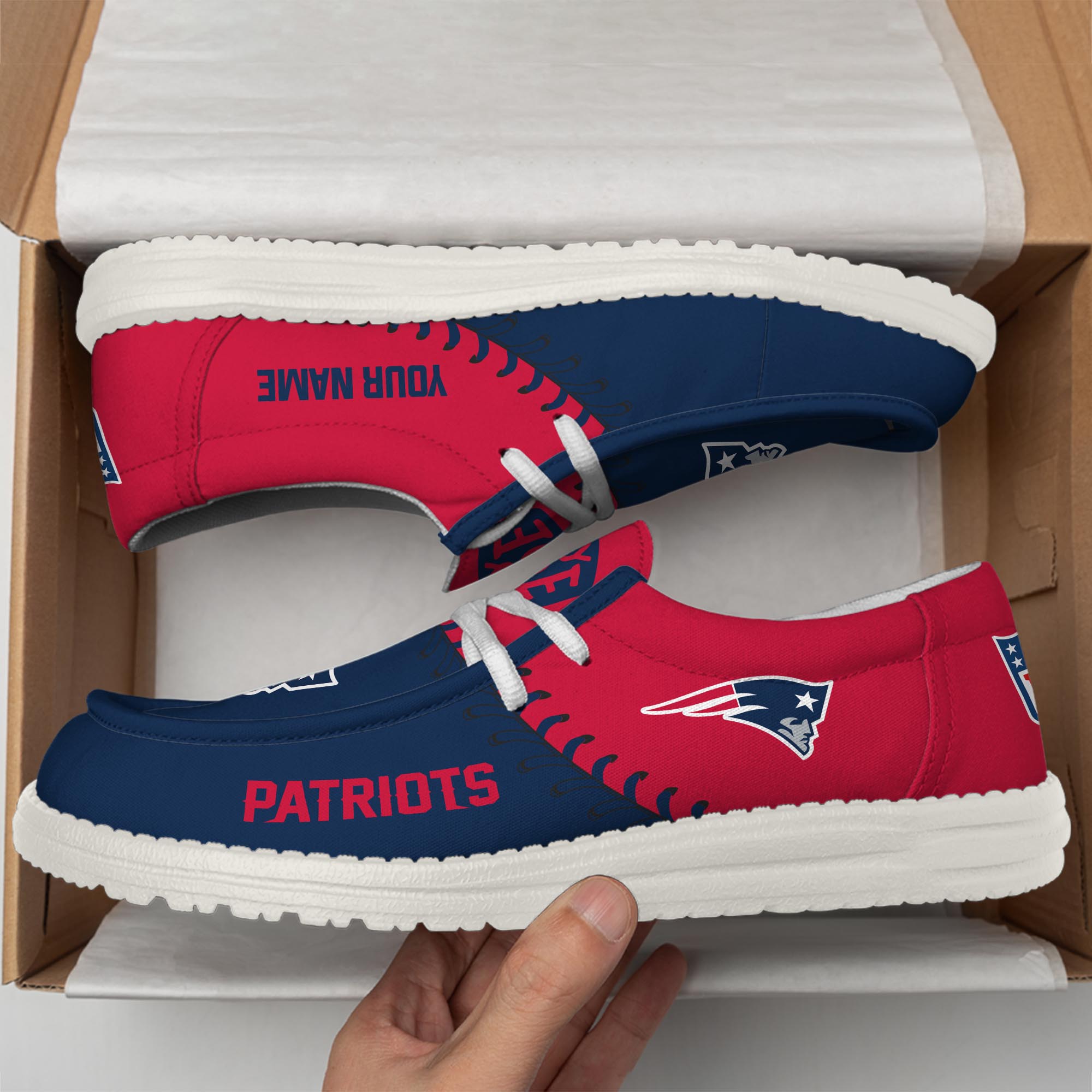 New England Patriots Lace Up Loafers 2026