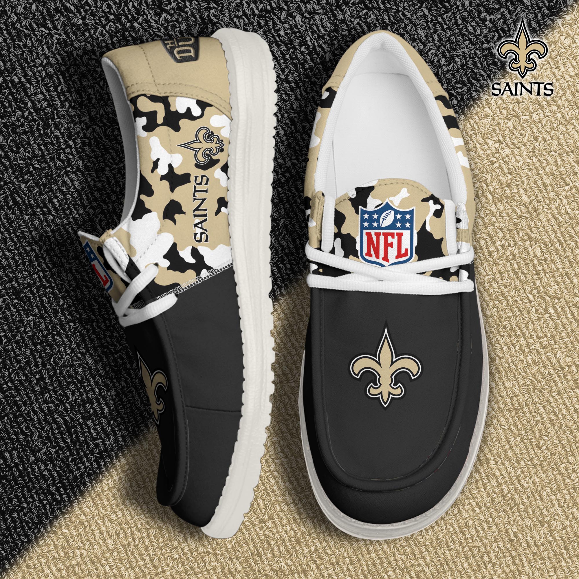 New Orleans Saints Lace Up Loafers 2026