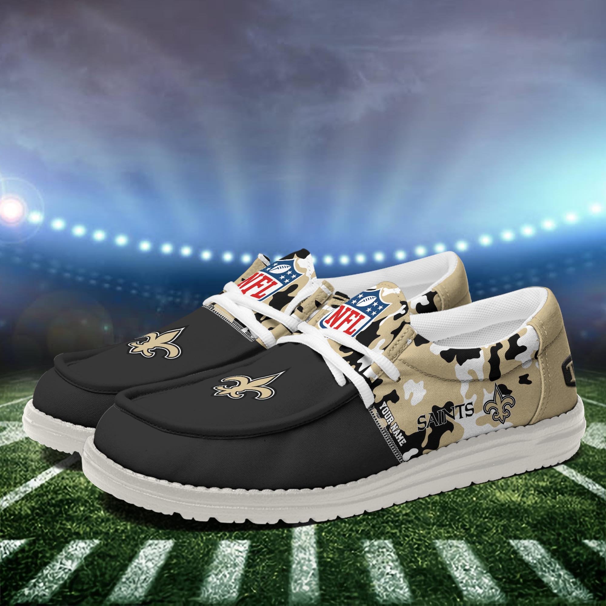New Orleans Saints Lace Up Loafers 2026