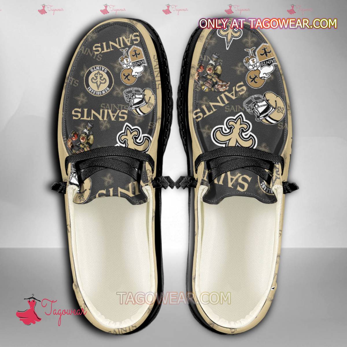 New Orleans Saints Lace Up Loafers 2026