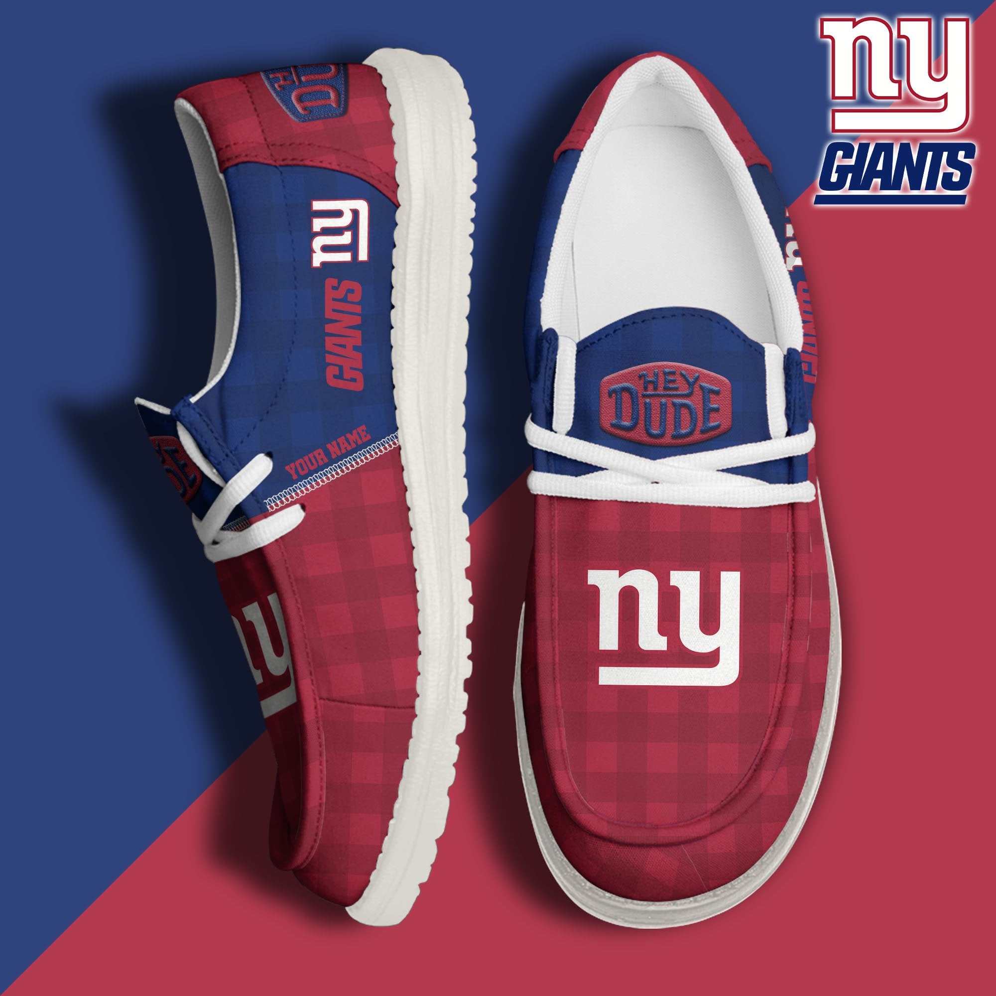 New York Giants Lace Up Loafers 2026