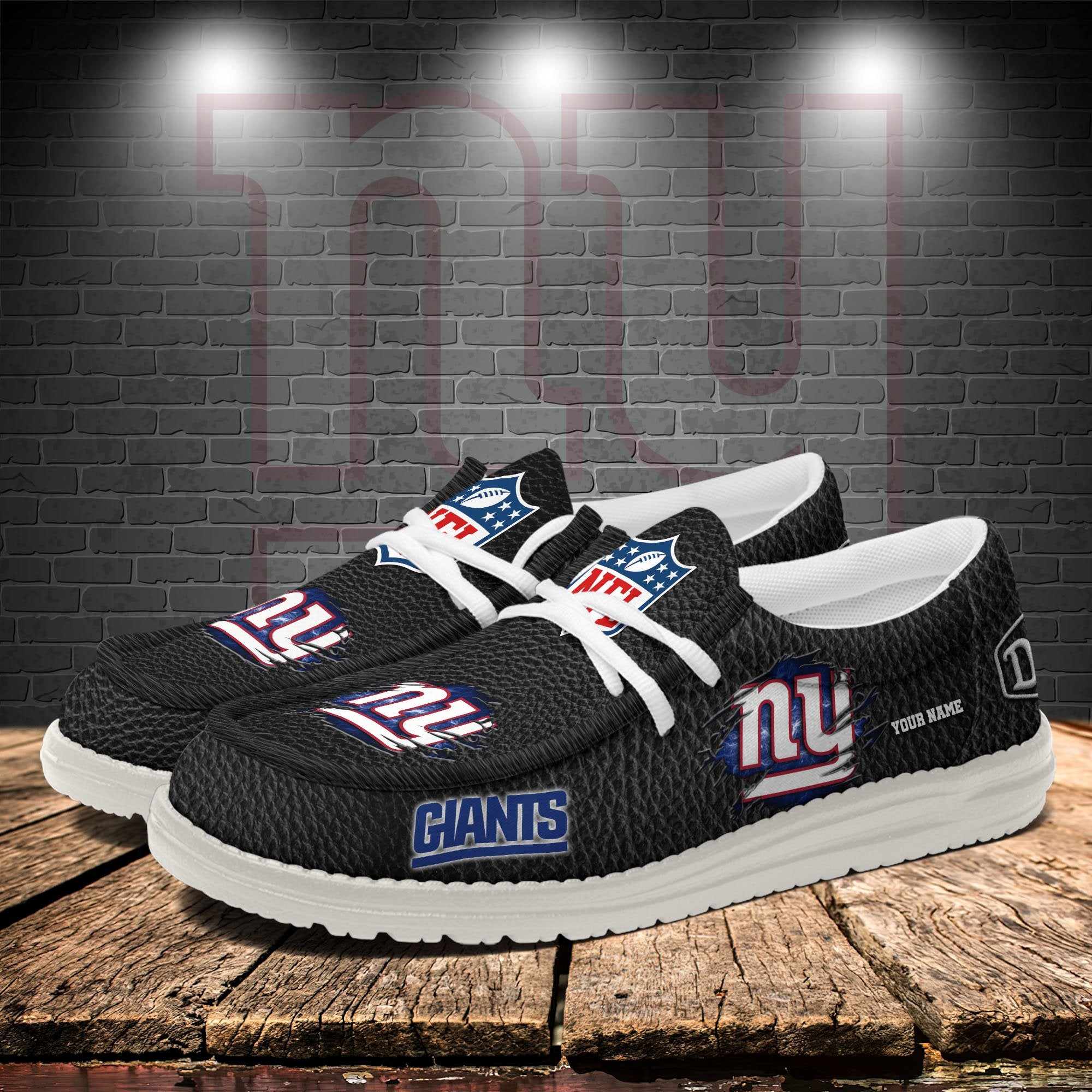 New York Giants Lace Up Loafers 2026