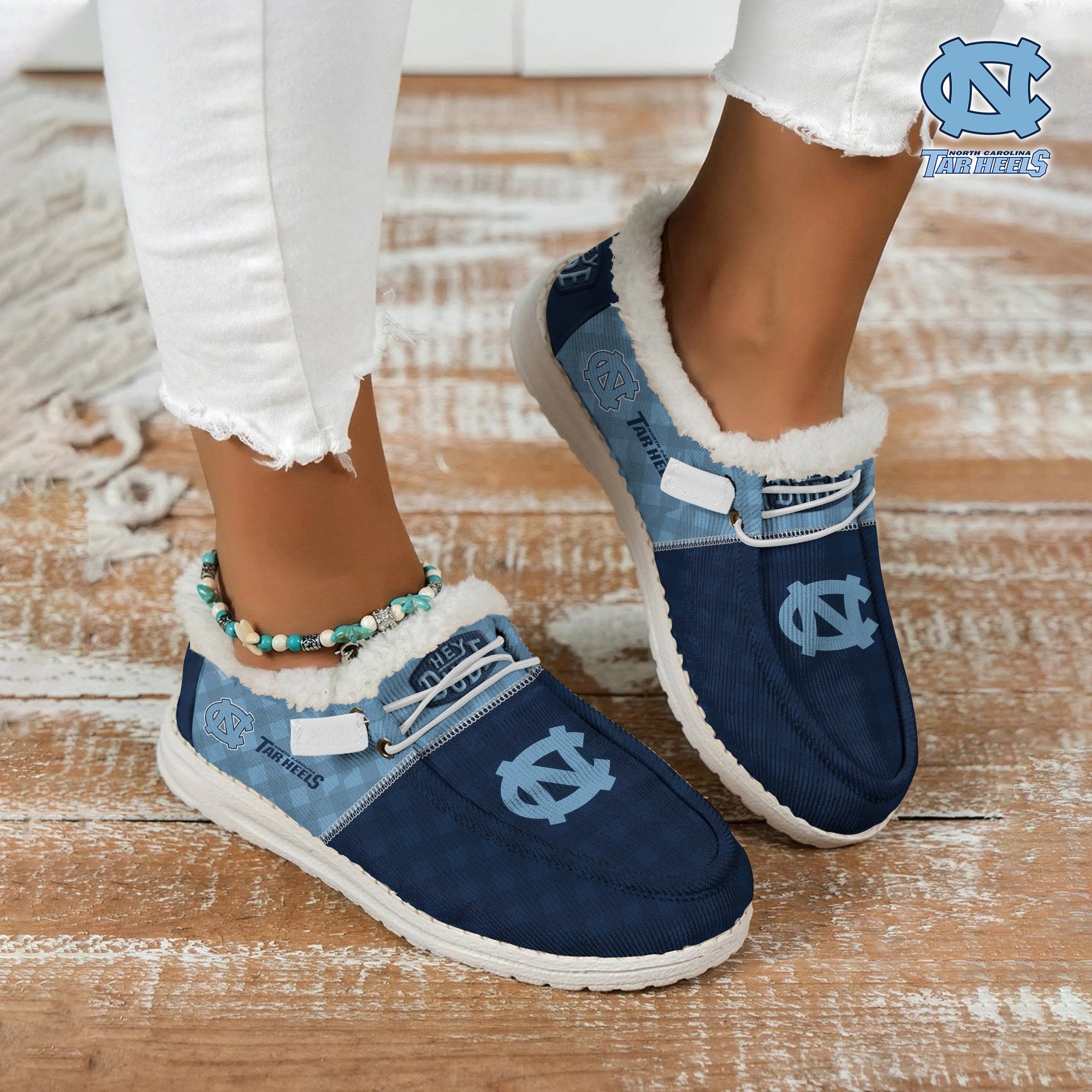 North Carolina Tar Heels Lace Up Loafers 2026