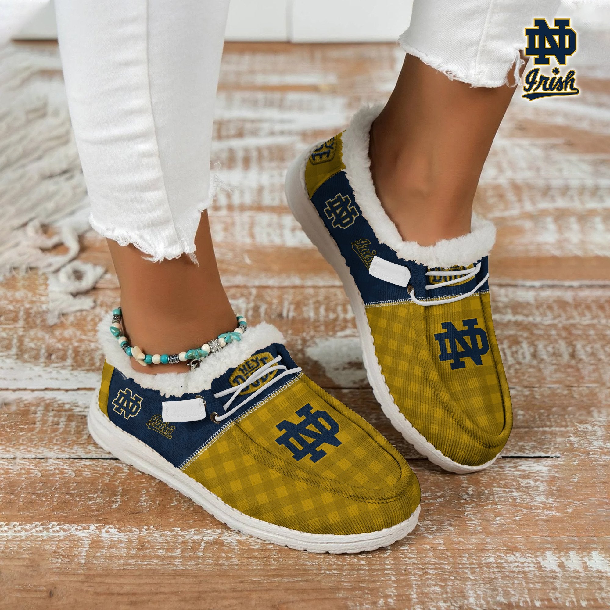 Notre Dame Fighting Irish Lace Up Loafers 2026
