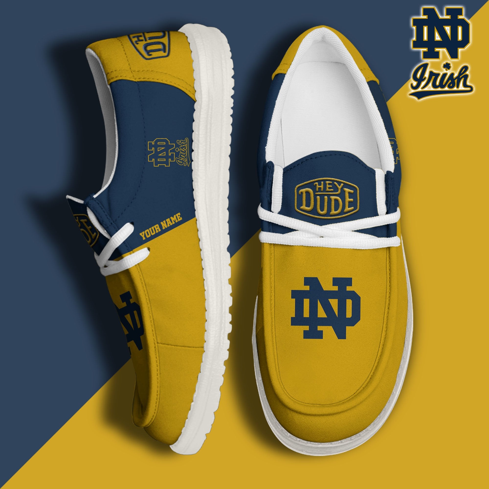 Notre Dame Fighting Irish Lace Up Loafers 2026
