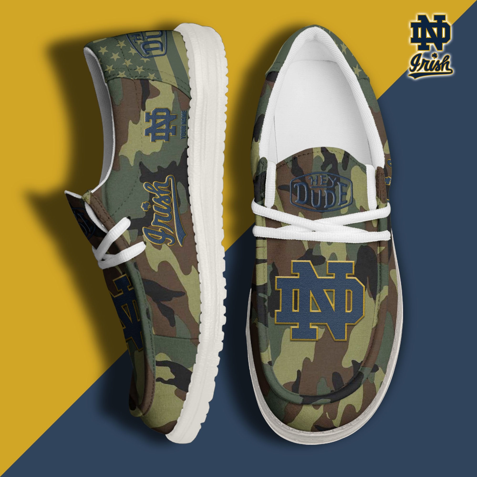Notre Dame Fighting Irish Lace Up Loafers 2026
