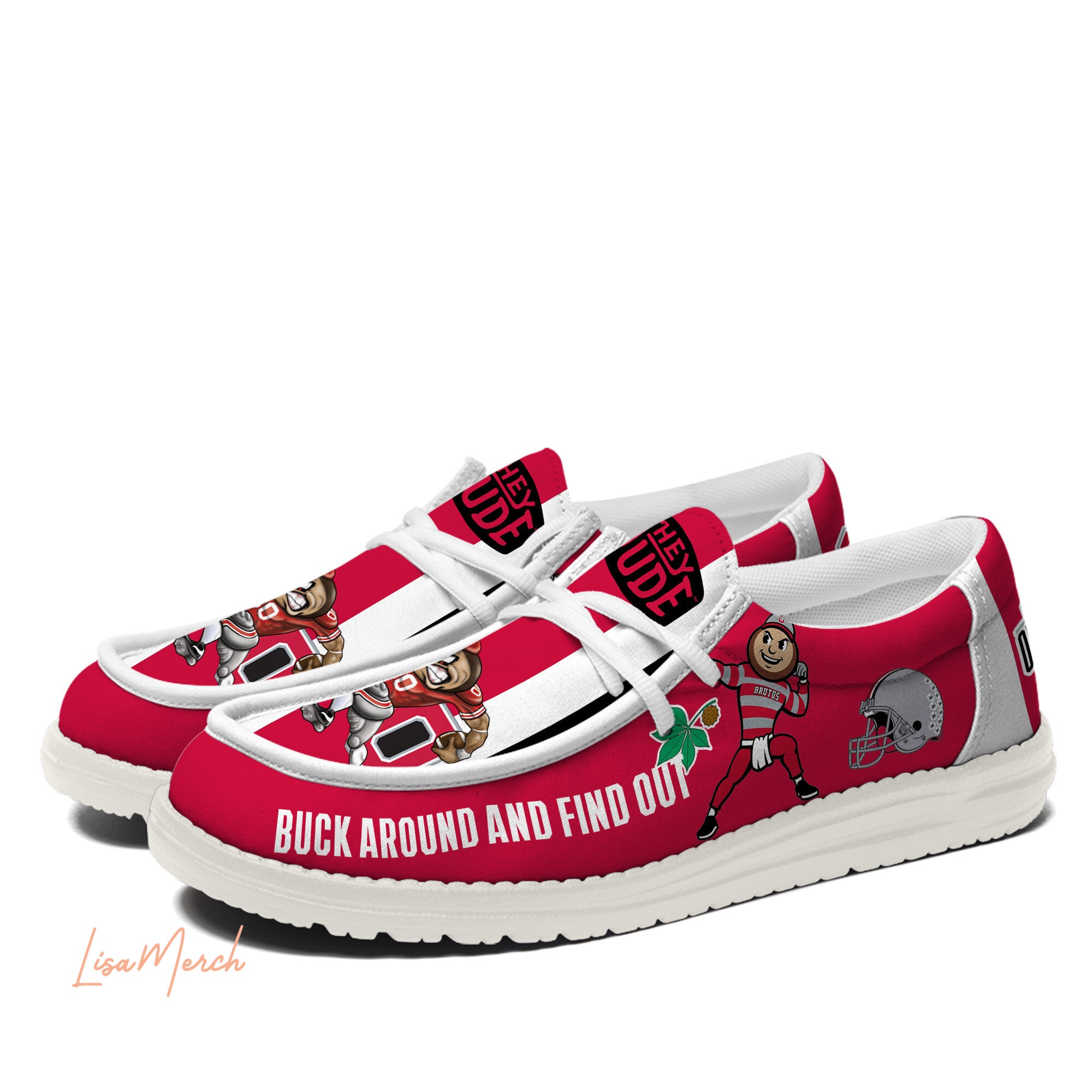 Ohio State Buckeyes Lace Up Loafers 2026