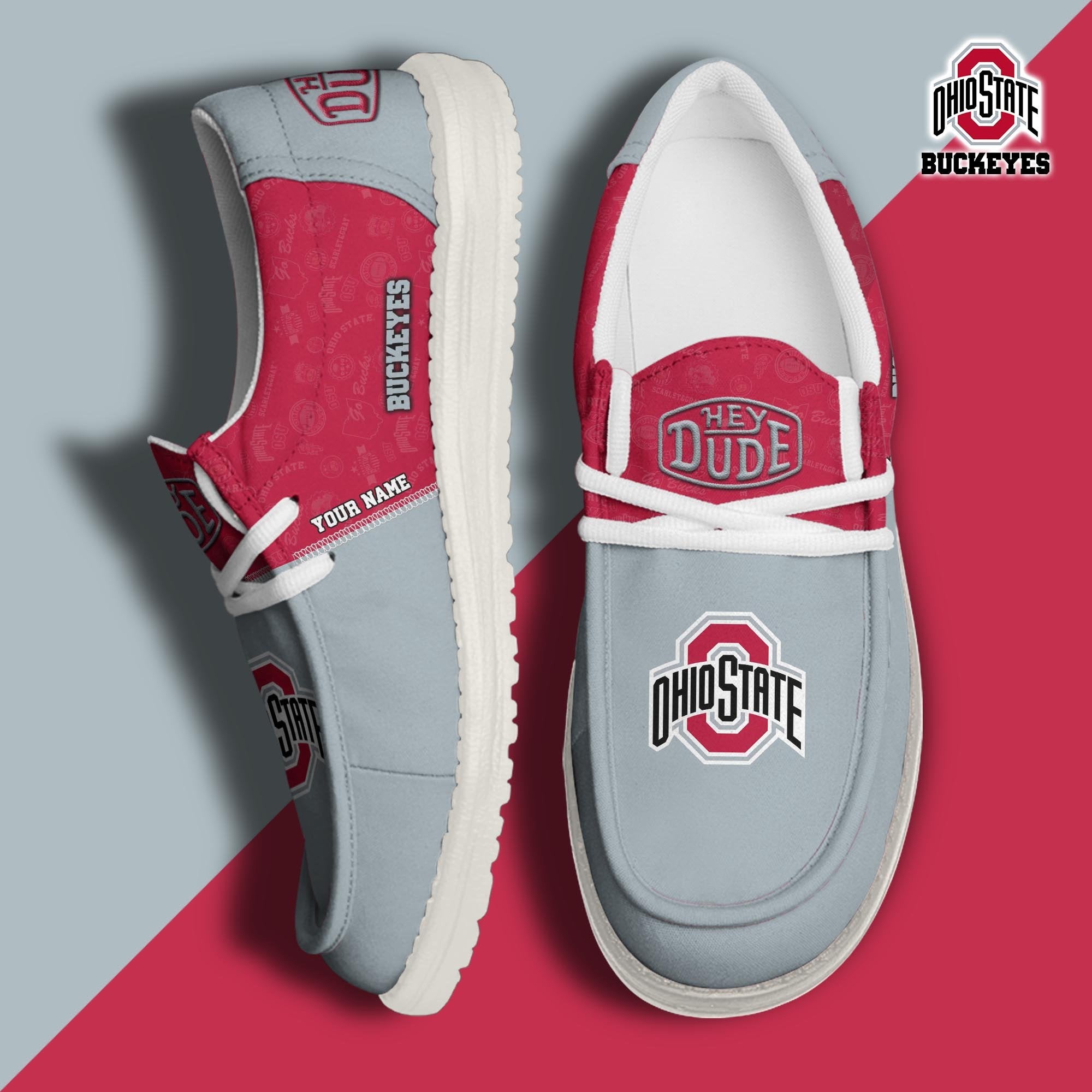 Ohio State Buckeyes Lace Up Loafers 2026