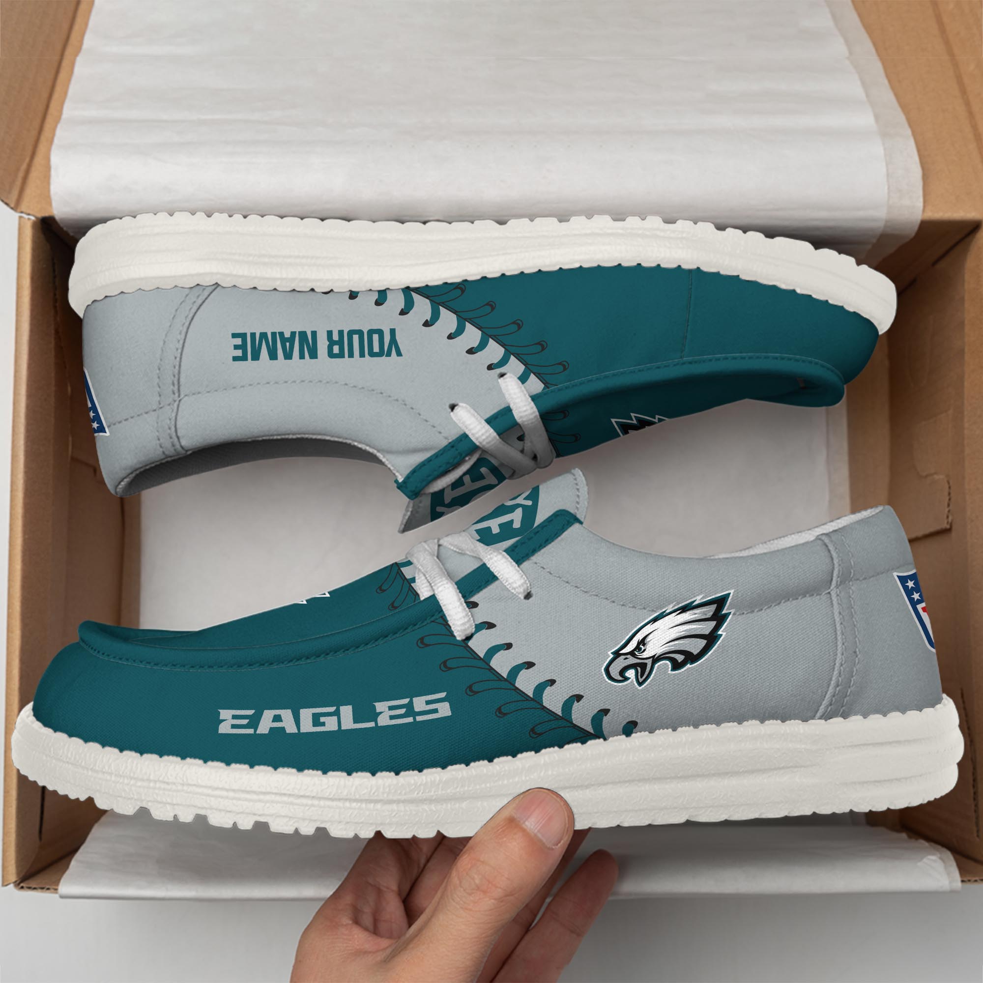 Philadelphia Eagles Lace Up Loafers 2026