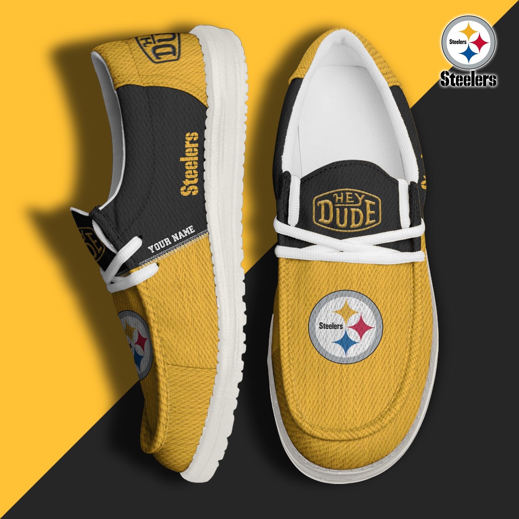Pittsburgh Steelers Lace Up Loafers 2026