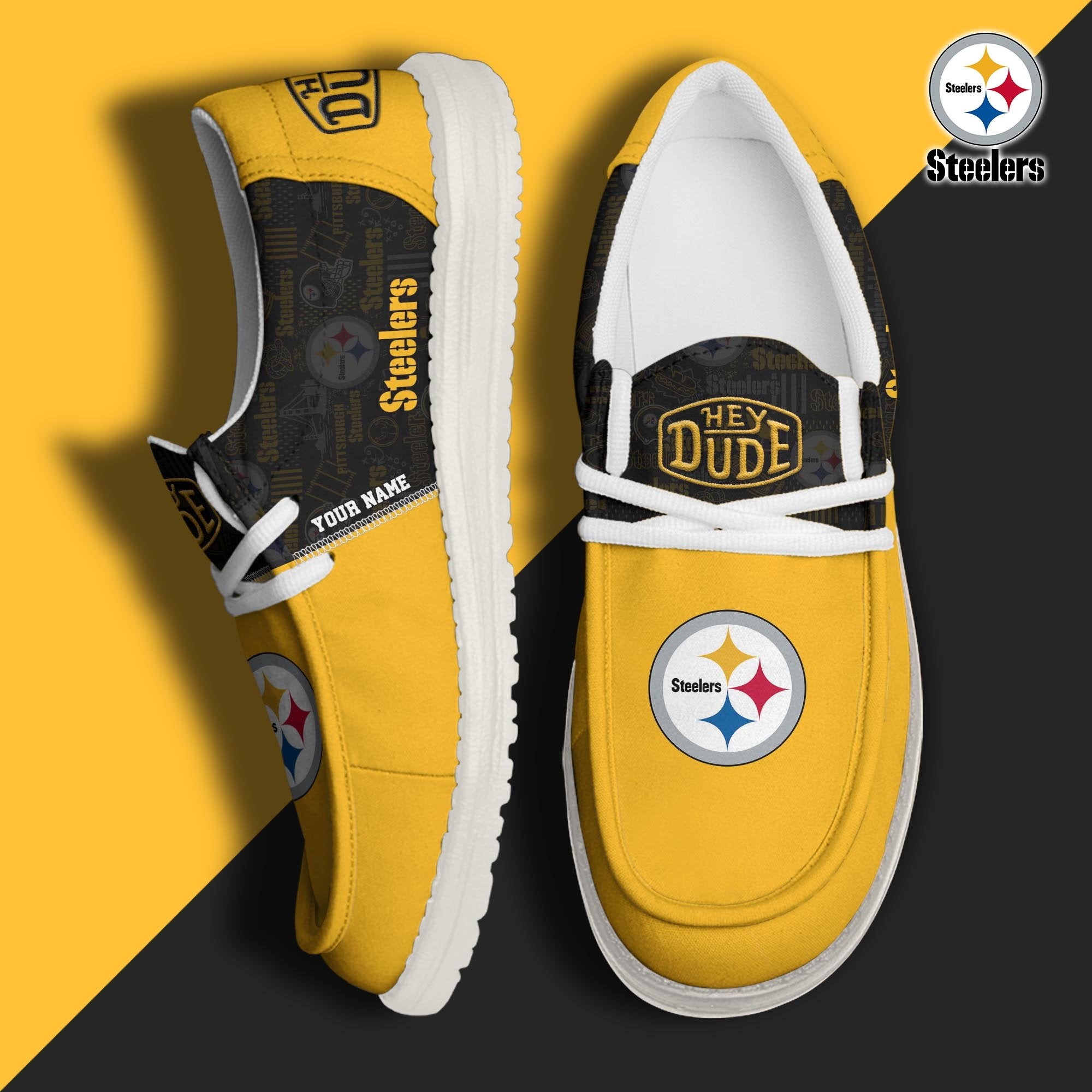 Pittsburgh Steelers Lace Up Loafers 2026